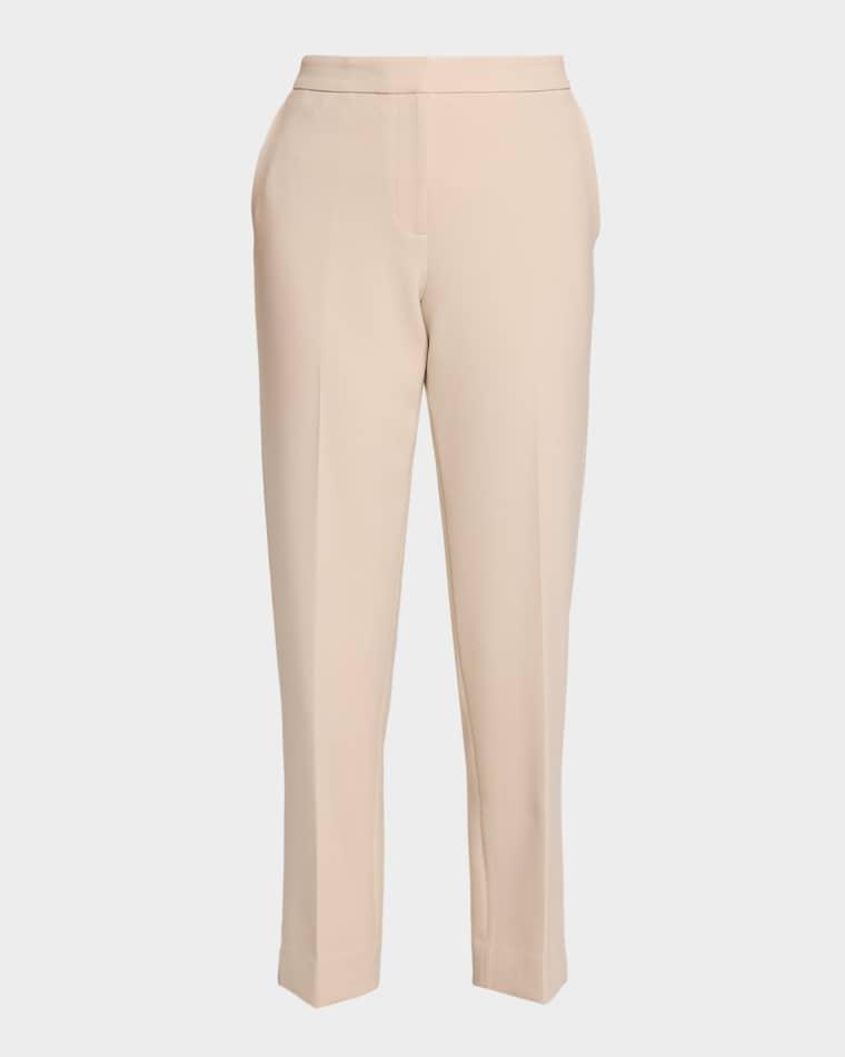 June Stretch Crepe Slim-Straight Pants by UNGARO