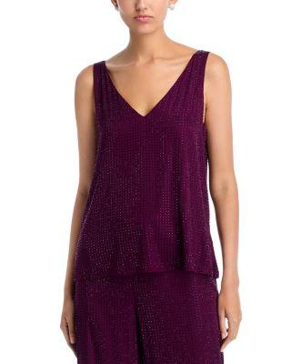 Rosie Silk Blend Embellished Top by UNGARO