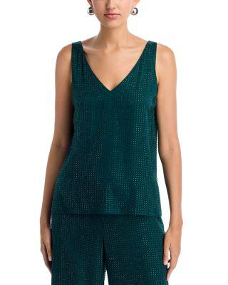 Rosie Silk Blend Embellished Top by UNGARO