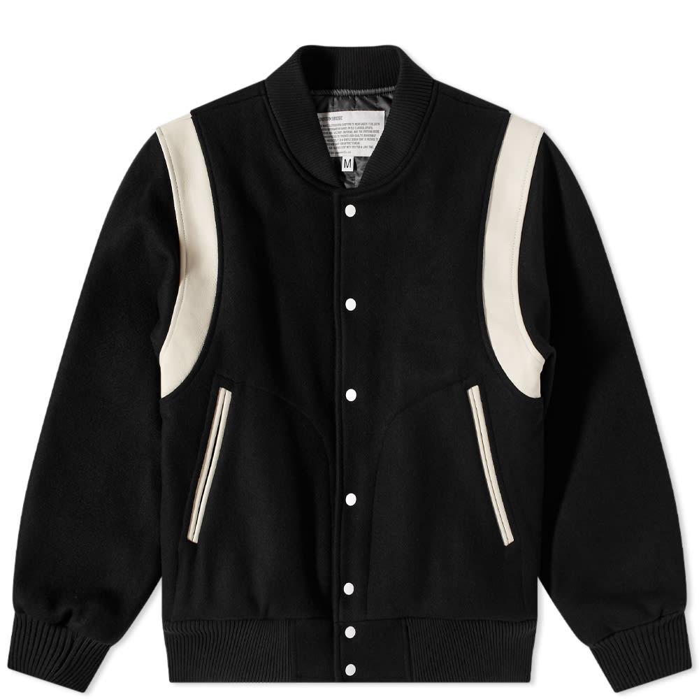 Uniform Bridge Wool Varsity Jacket by UNIFORM BRIDGE