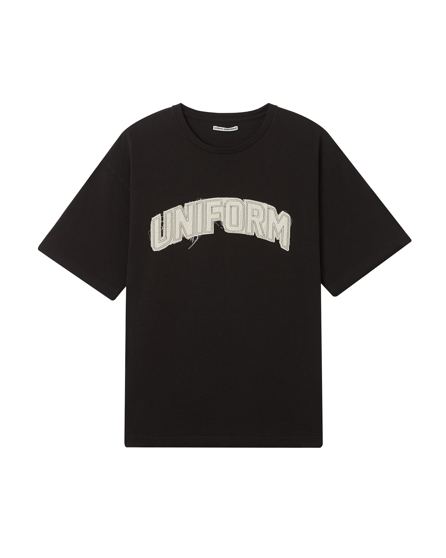 Cut-out logo tee by UNIFORM EXPERIMENT