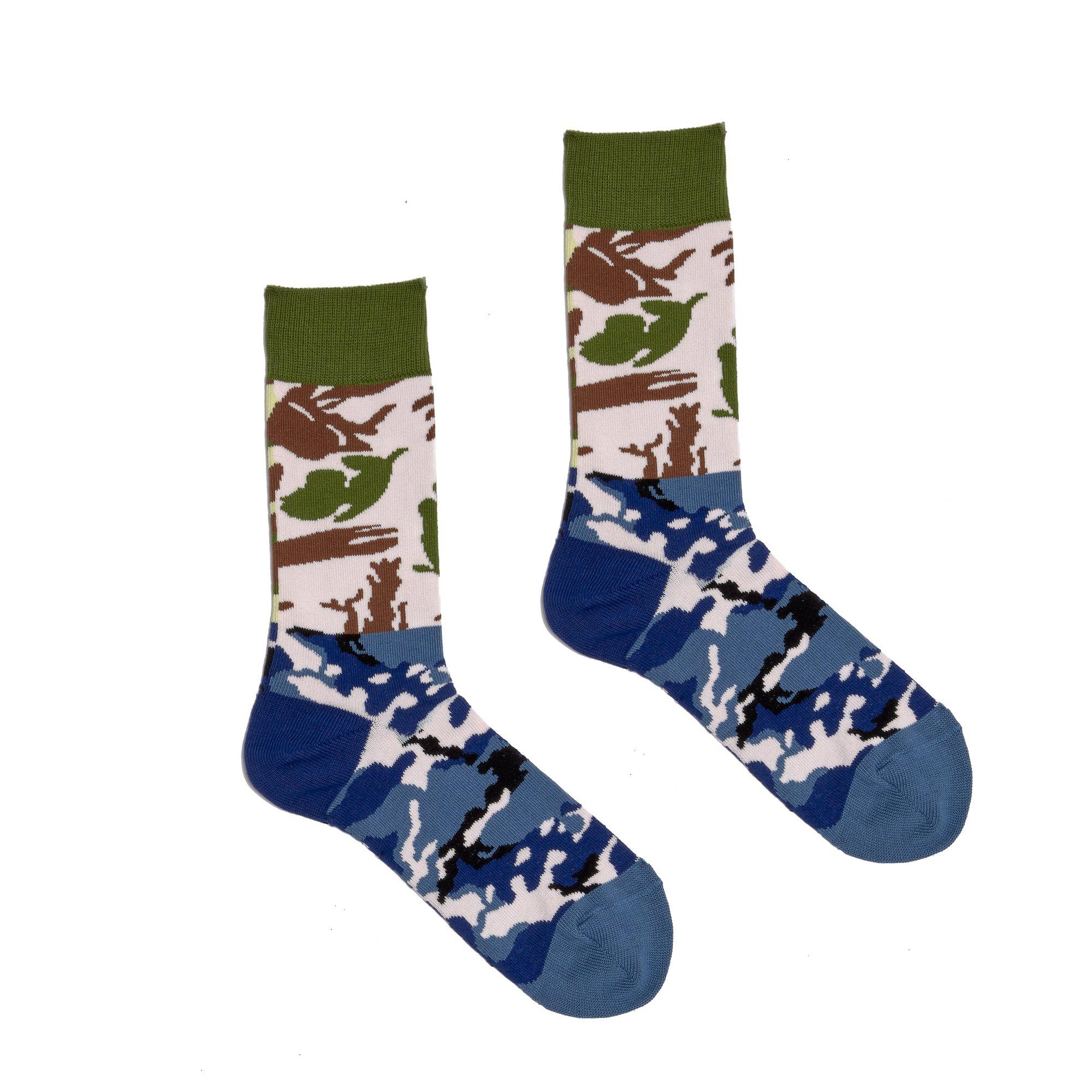 Gosha Rubchinskiy x Men's Camo Combo Socks (Camo) by UNIFORMA Gosha Rubchinskiy x Men's Camo Combo Socks (Camo) by UNIFORMA