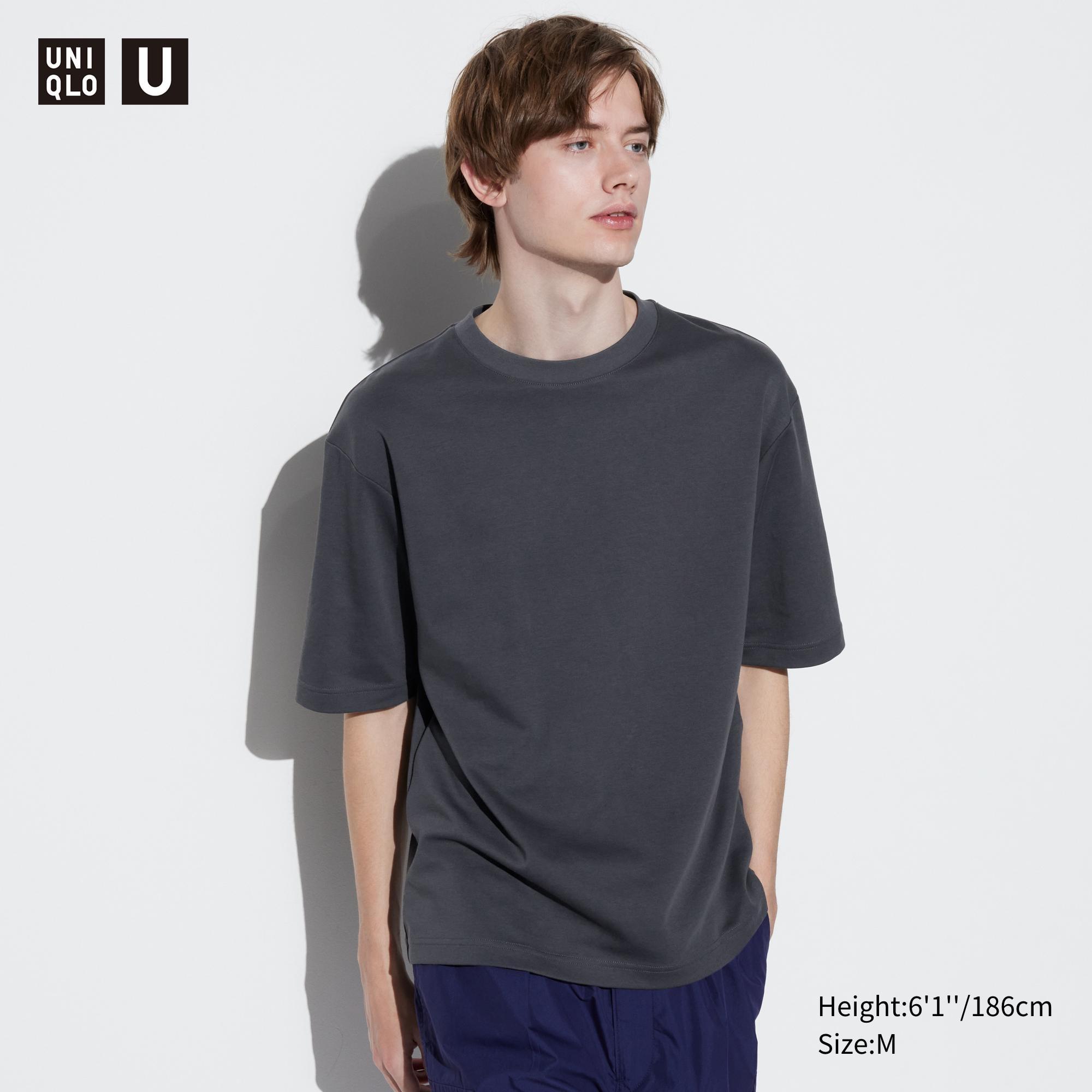 AIRism Cotton Oversized T-Shirt | Half-Sleeve by UNIQLO