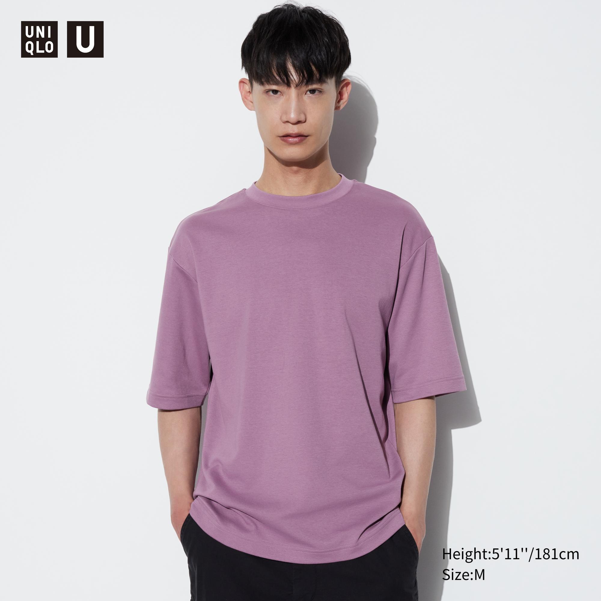 AIRism Cotton Oversized T-Shirt | Half-Sleeve by UNIQLO