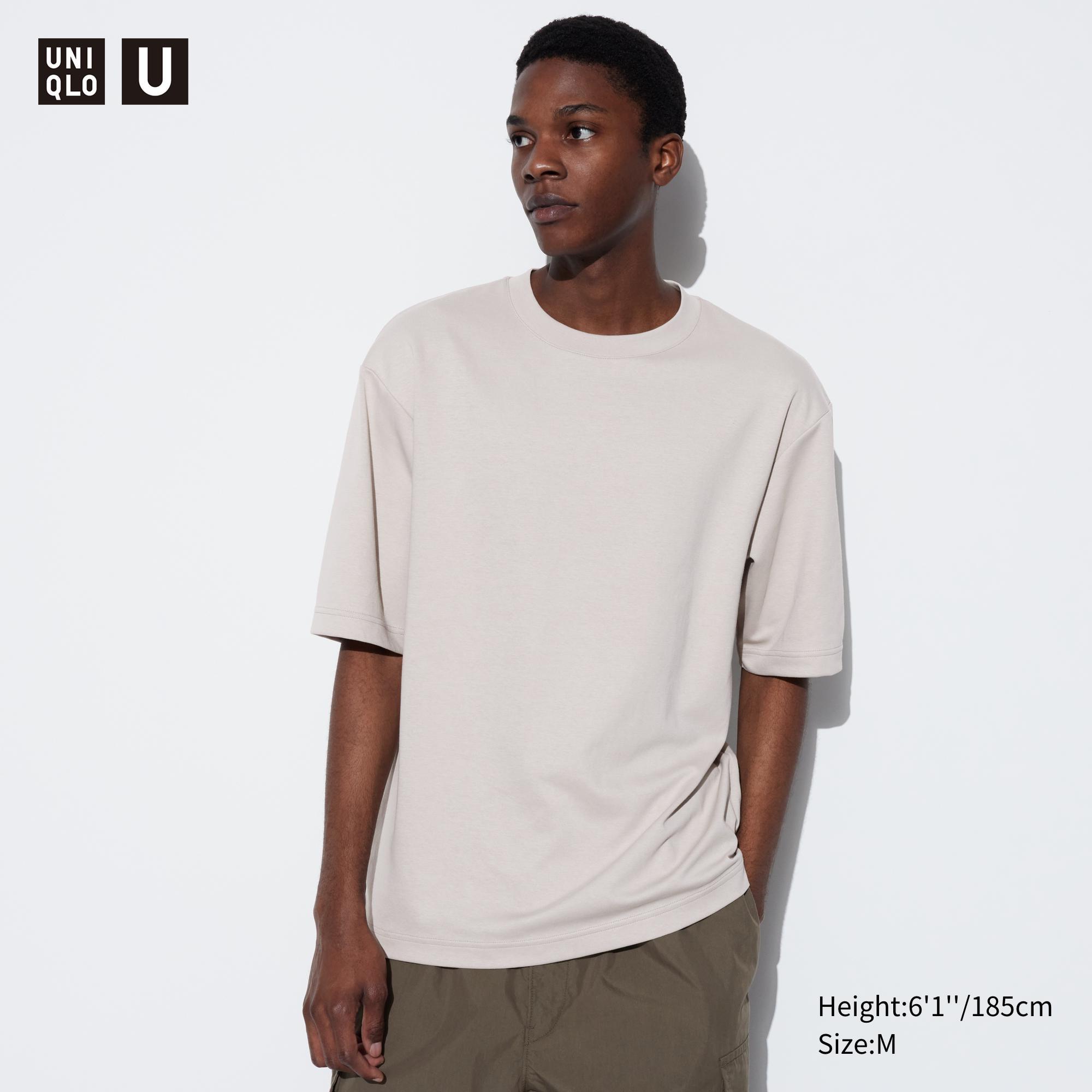 AIRism Cotton Oversized T-Shirt | Half-Sleeve by UNIQLO