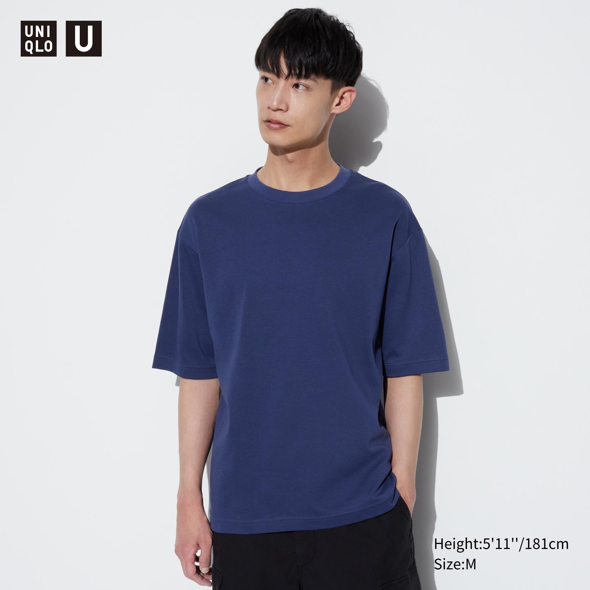 AIRism Cotton Oversized T-Shirt | Half-Sleeve by UNIQLO