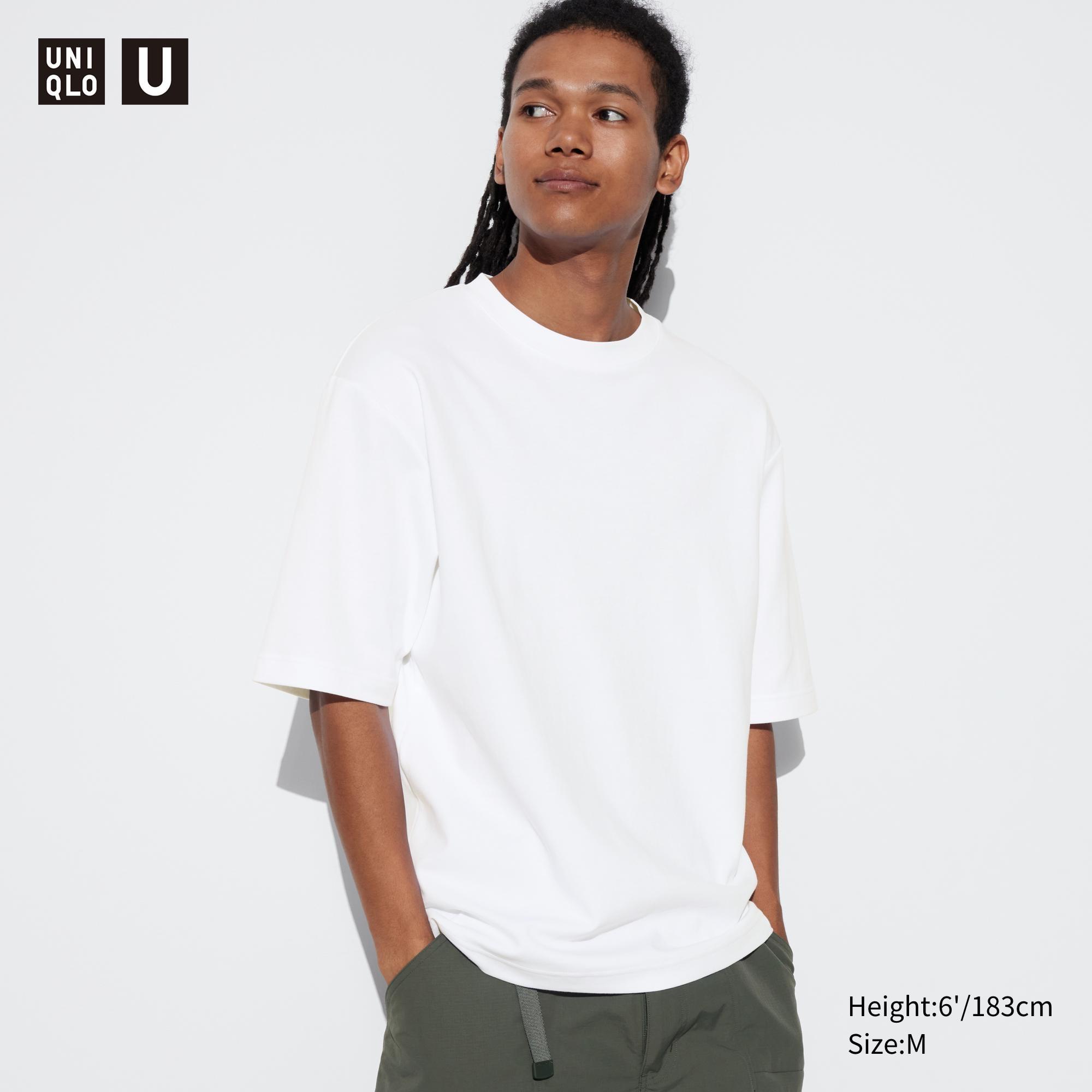 AIRism Cotton Oversized T-Shirt | Half-Sleeve by UNIQLO