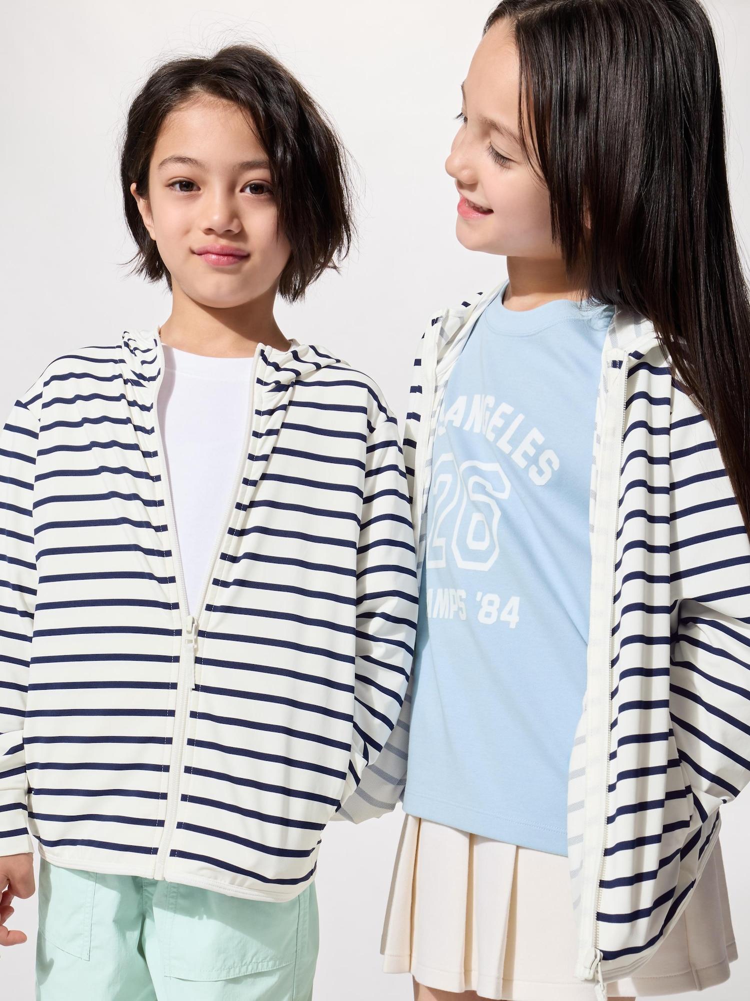 AIRism UV Protection Full Zip Hoodie | Striped by UNIQLO