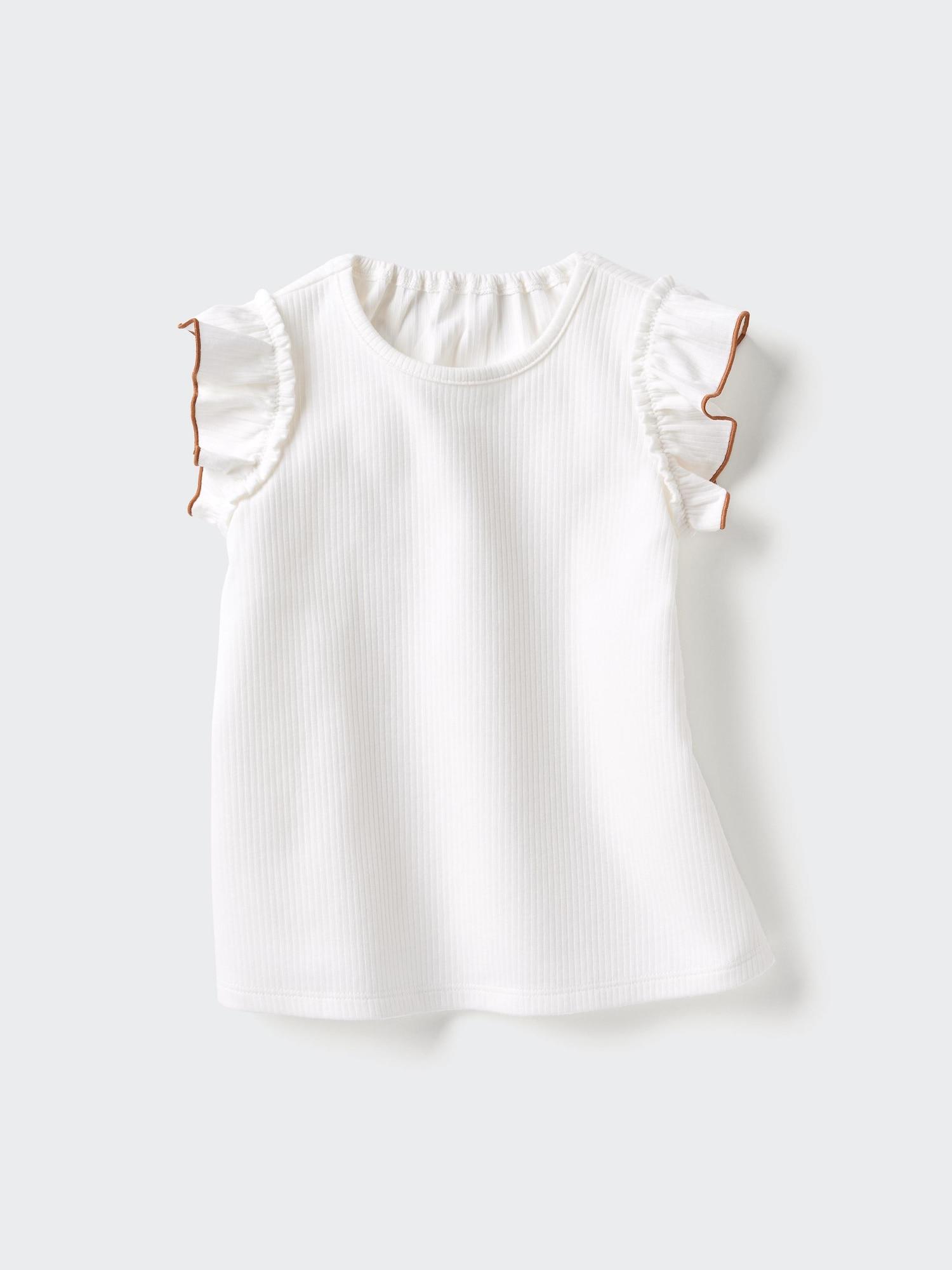 Baby AIRism Cotton Crew Neck T-Shirt | Frilled by UNIQLO