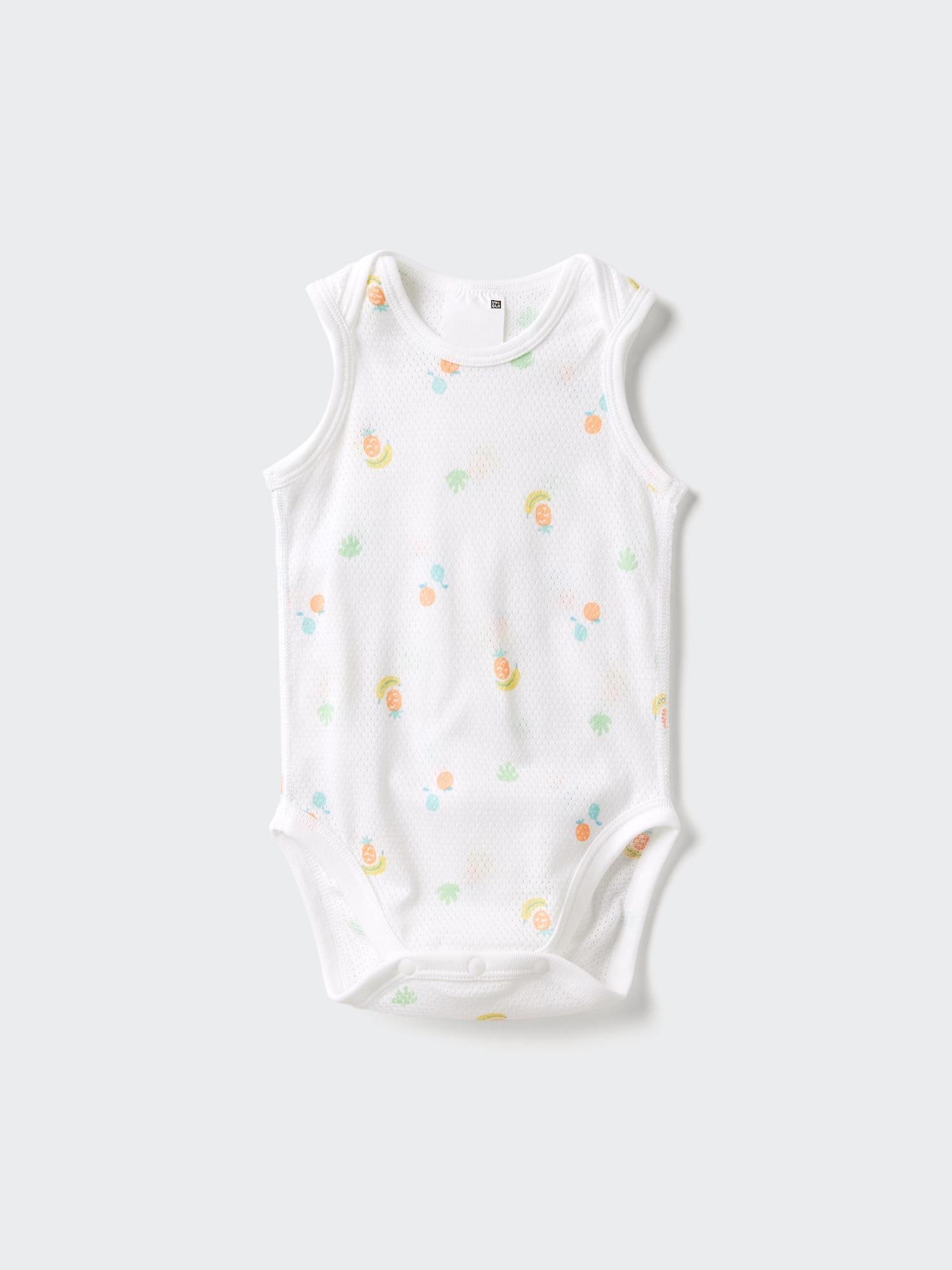 Baby Cotton Mesh Sleeveless Bodysuit | Print by UNIQLO