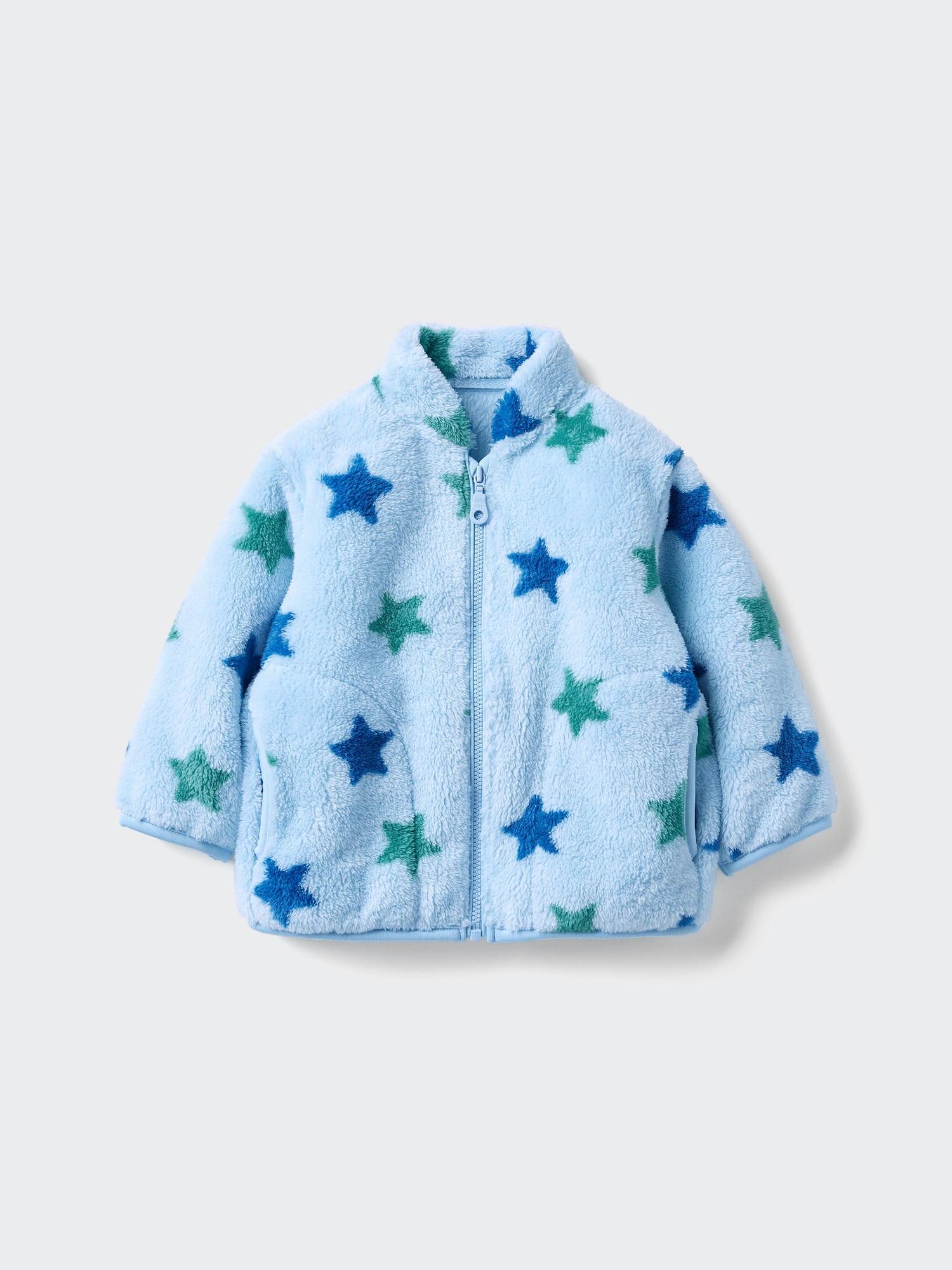 Baby Fluffy Yarn Fleece Full-Zip Jacket | Printed by UNIQLO