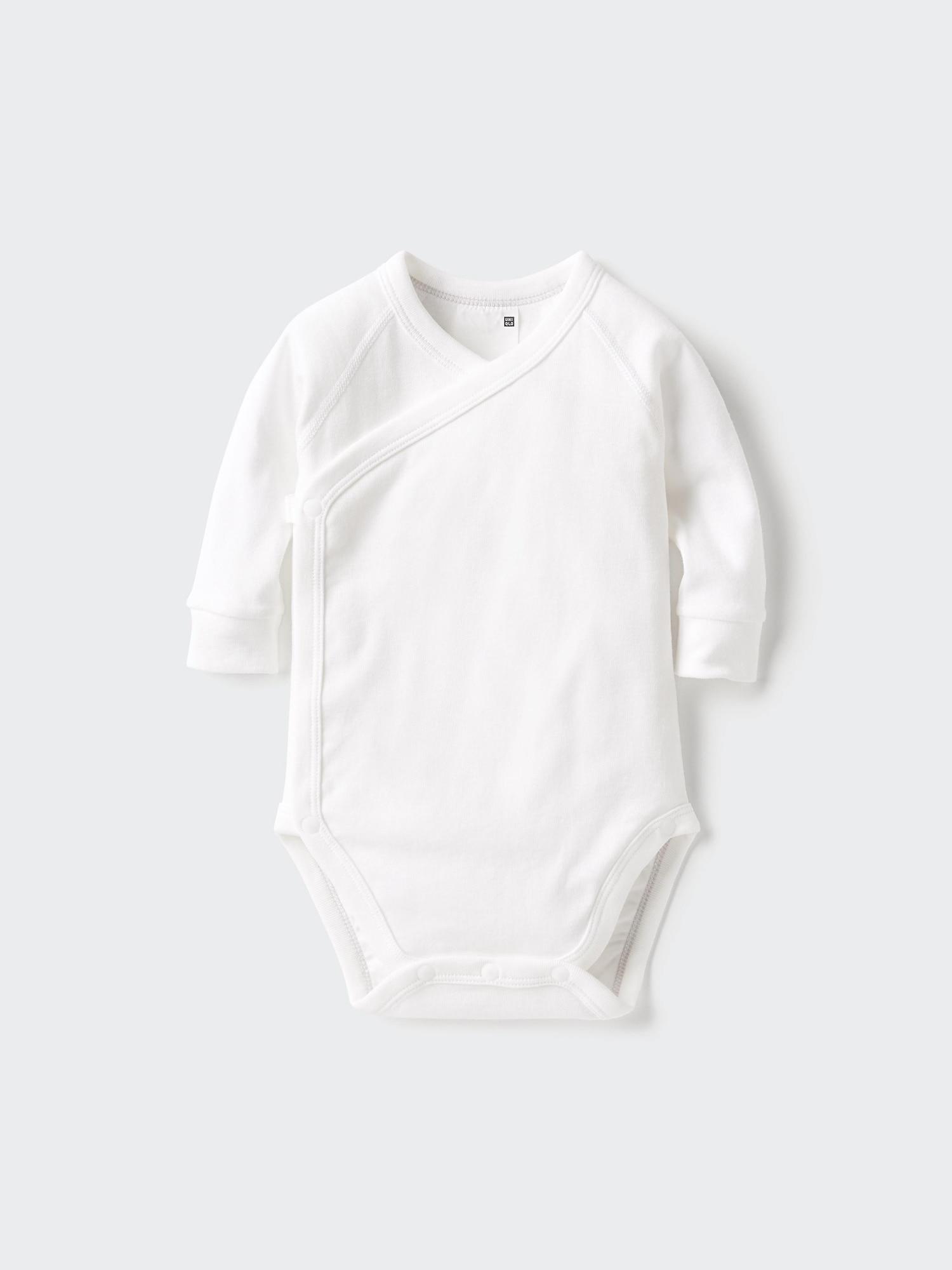 Baby Long Sleeve Bodysuit | Open Front by UNIQLO