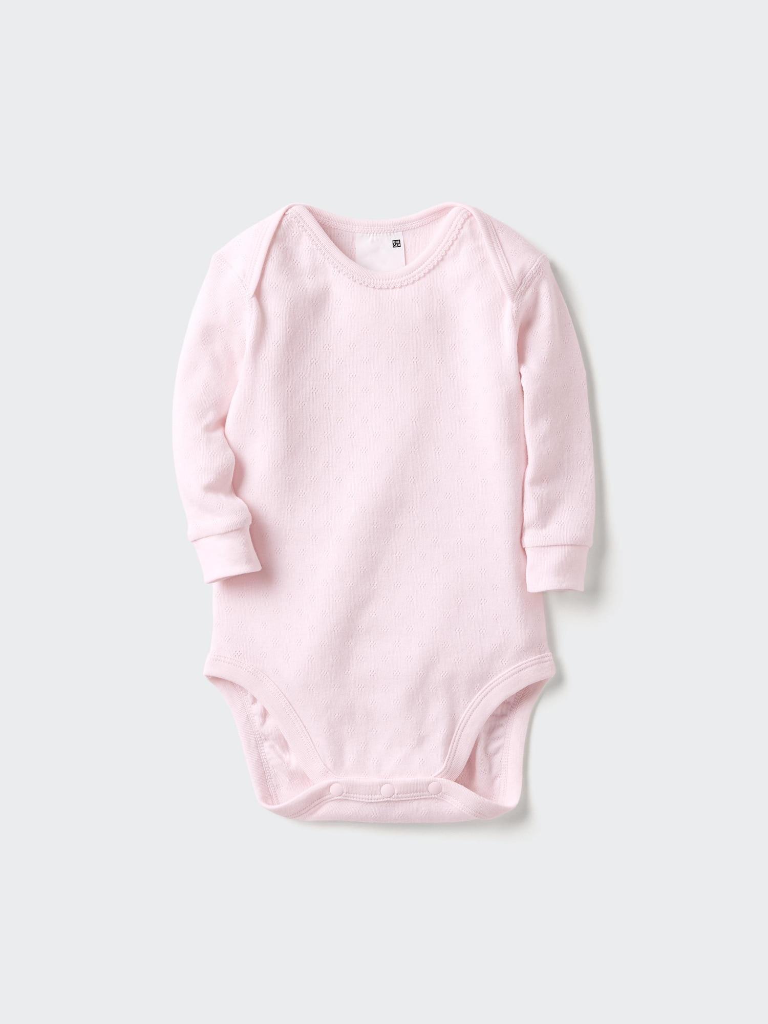 Baby Long Sleeve Bodysuit | Pointelle by UNIQLO