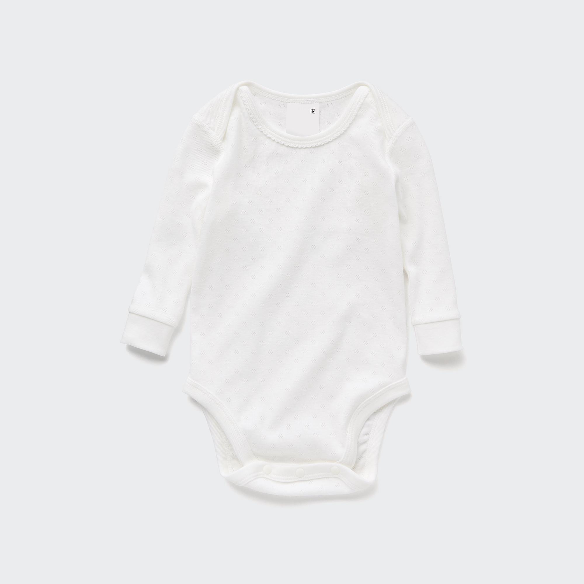 Baby Long Sleeve Bodysuit | Pointelle by UNIQLO