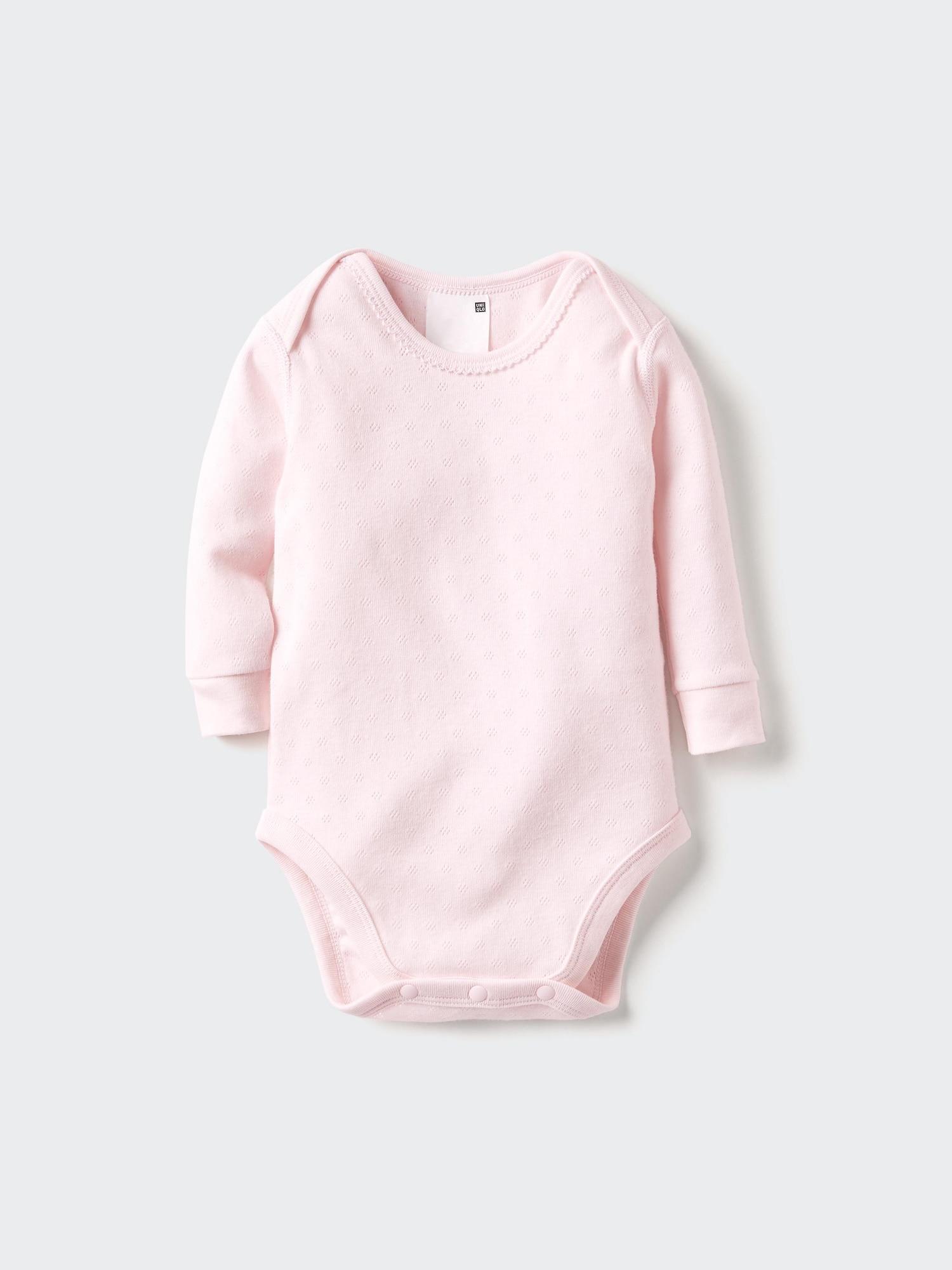 Baby Long Sleeve Bodysuit | Pointelle by UNIQLO