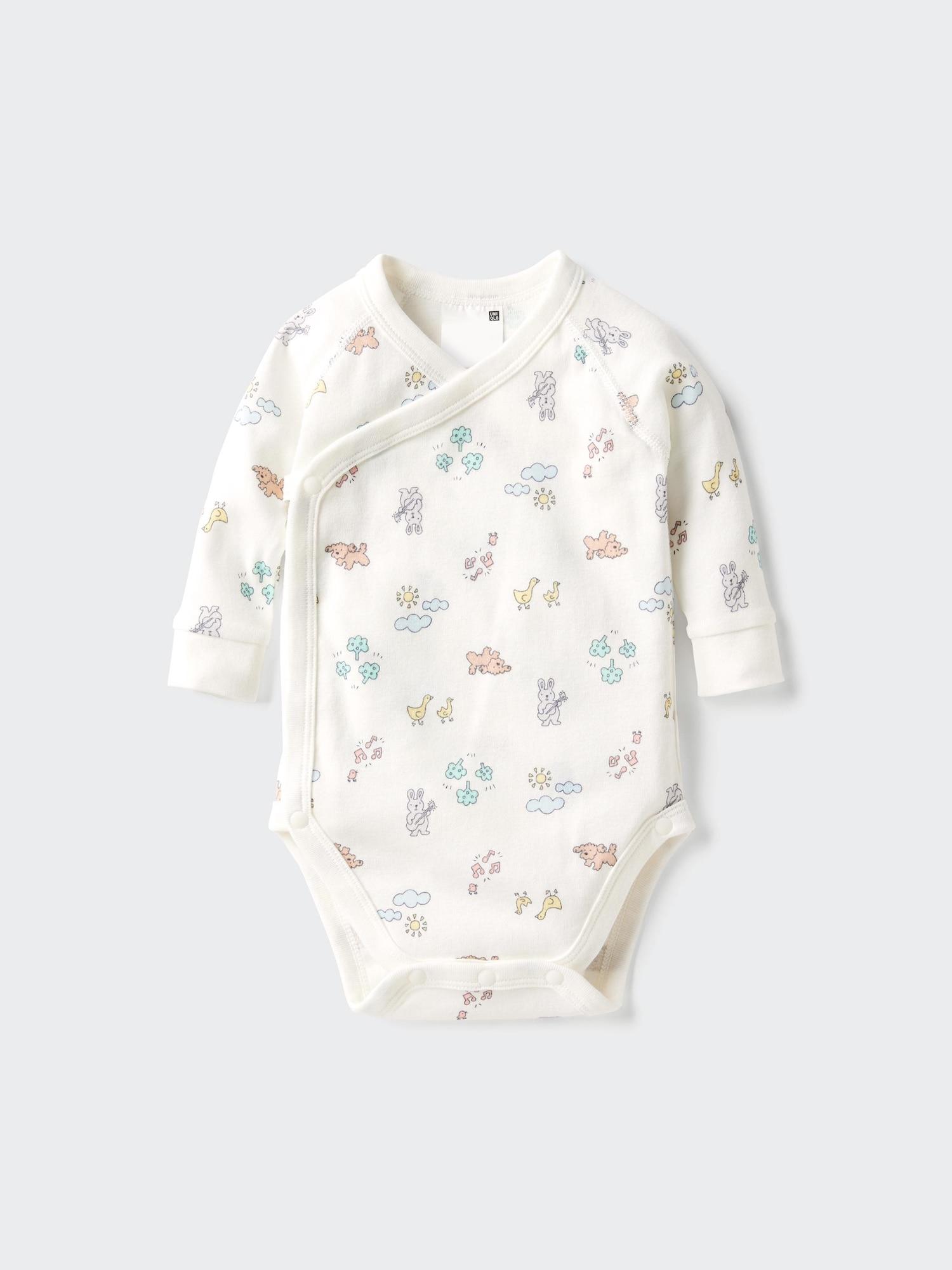Baby Long Sleeve Bodysuit | Printed | Open Front by UNIQLO