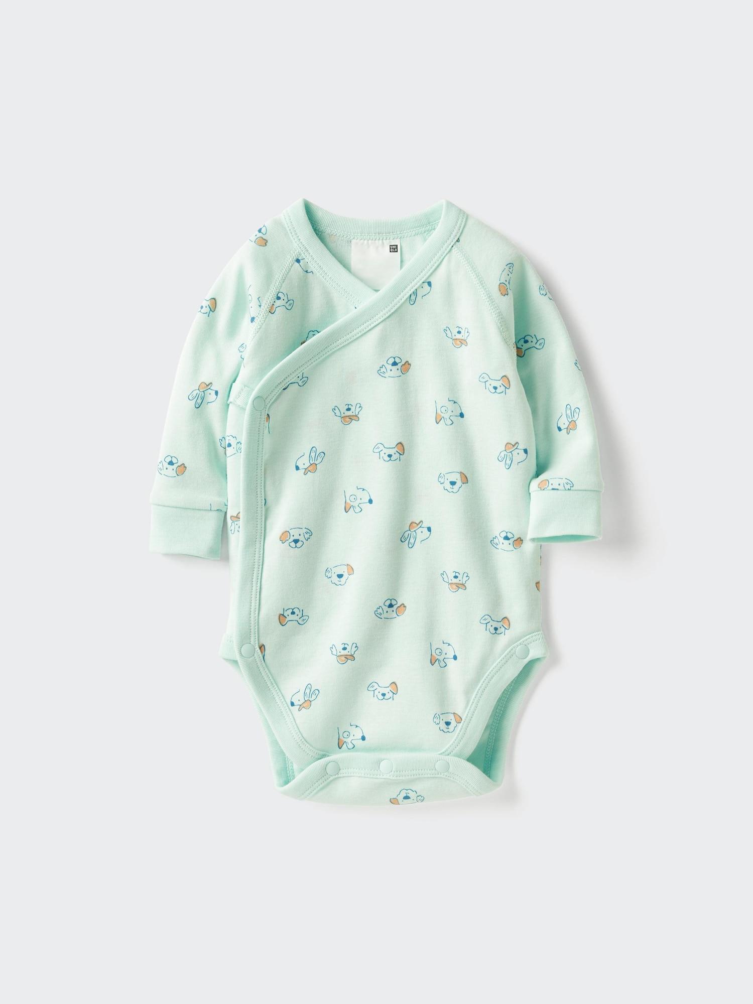 Baby Long Sleeve Bodysuit | Printed | Open Front by UNIQLO