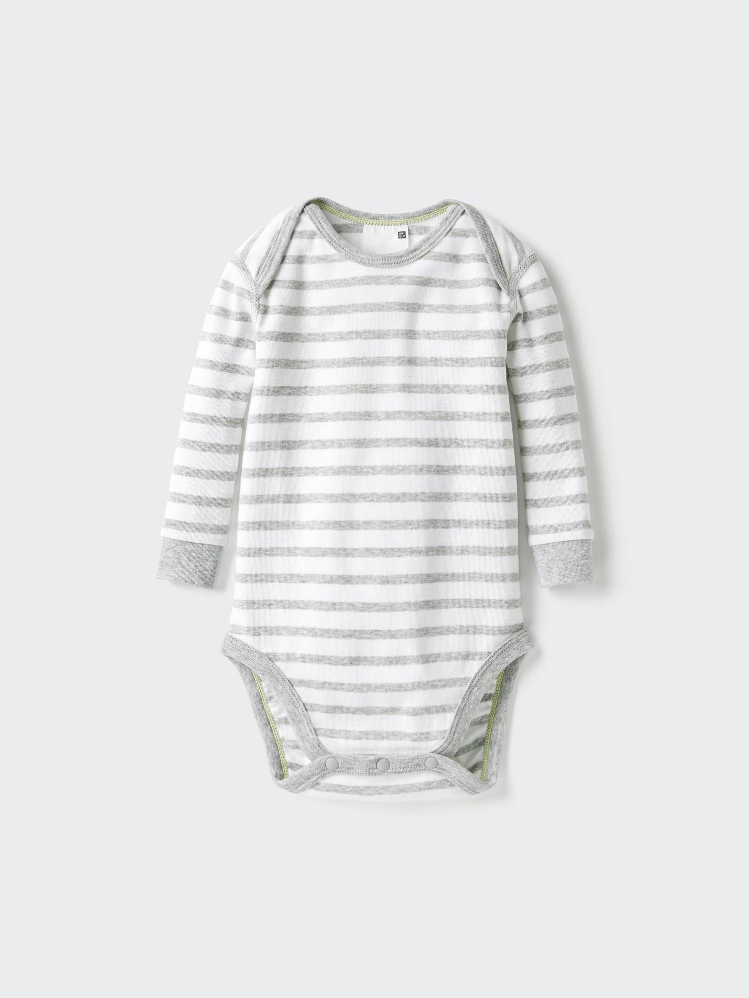 Baby Long Sleeve Bodysuit | Striped by UNIQLO