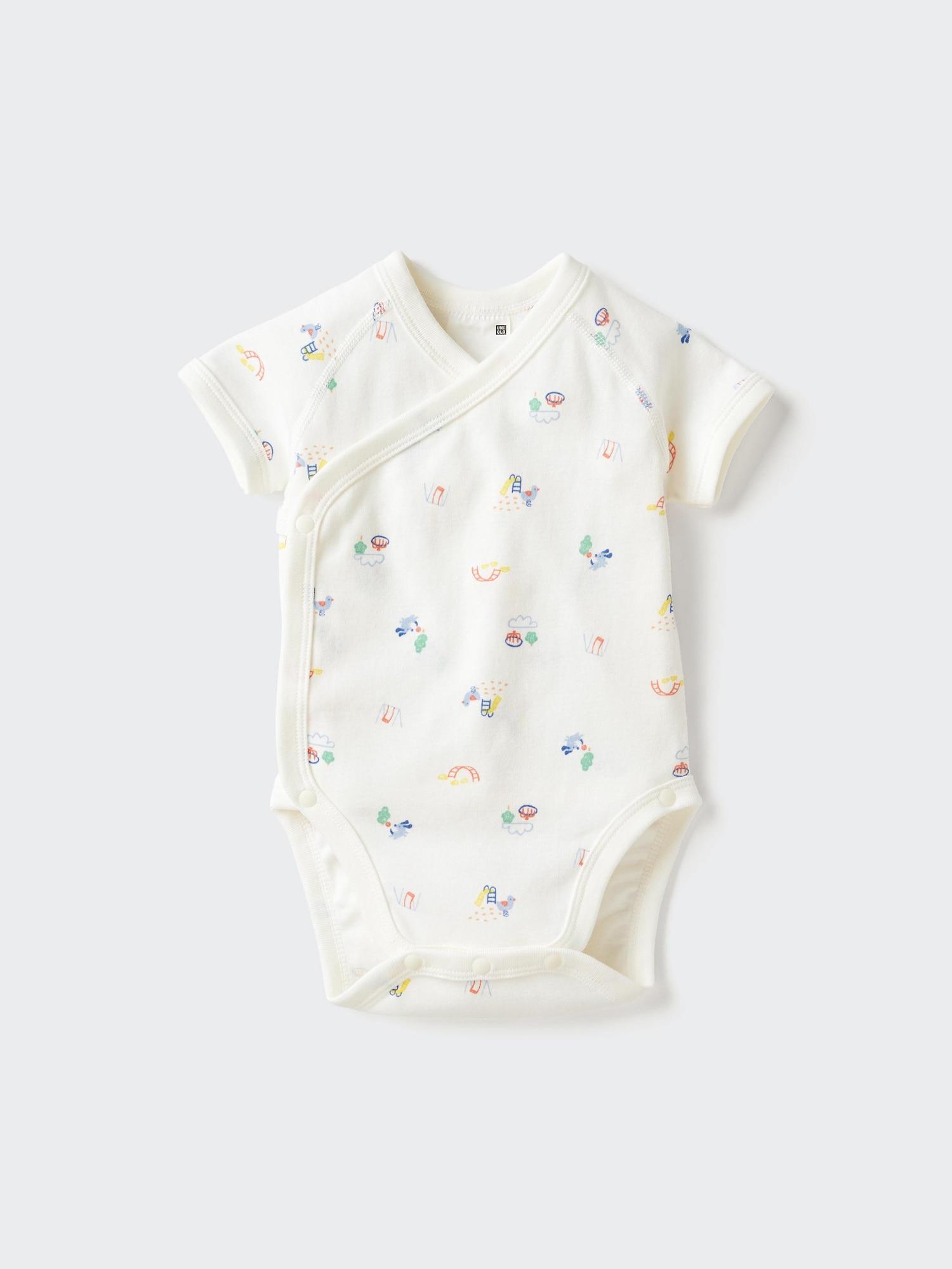 Baby Short Sleeve Bodysuit | Printed | Open Front by UNIQLO