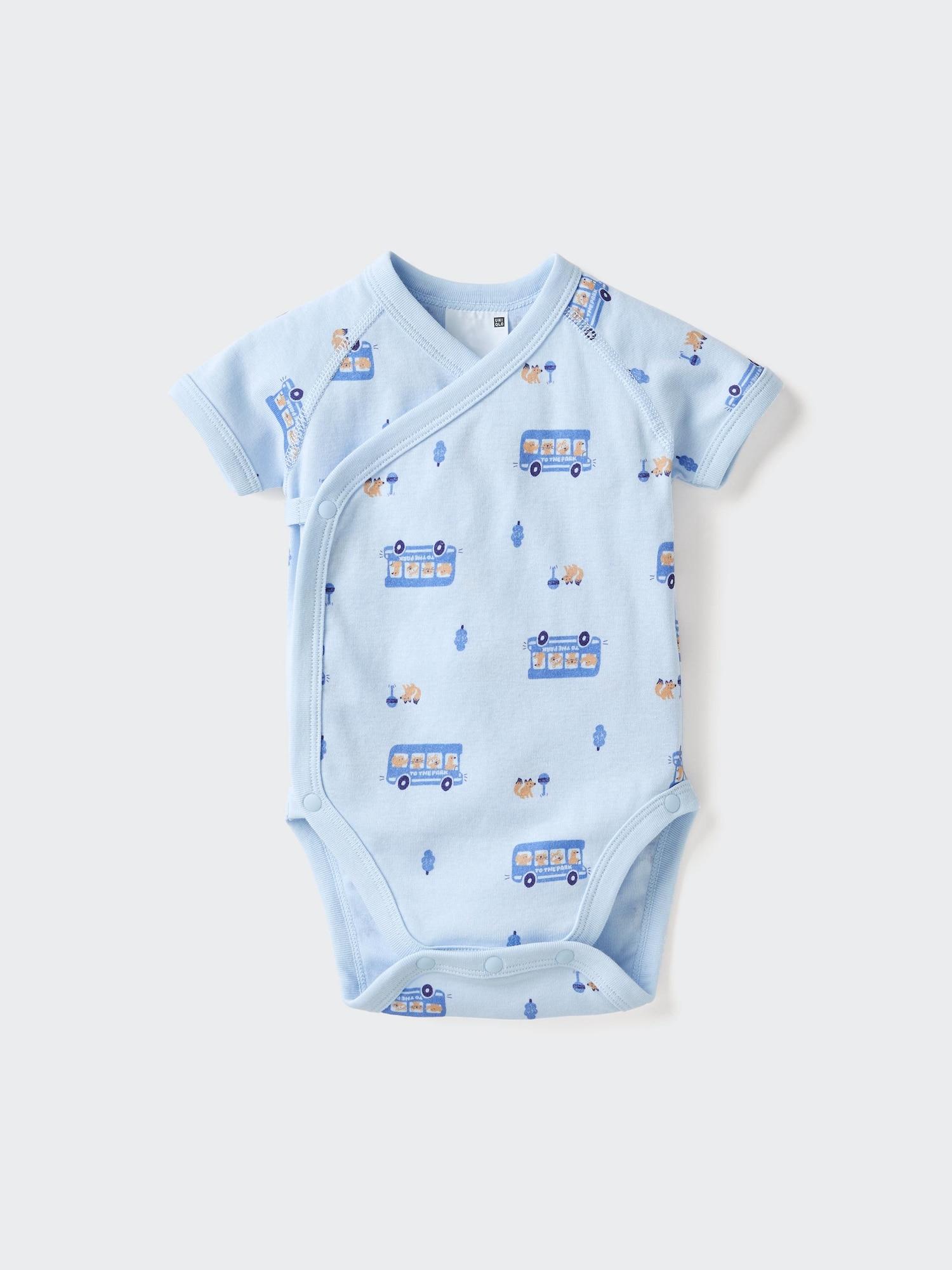Baby Short Sleeve Bodysuit | Printed | Open Front by UNIQLO