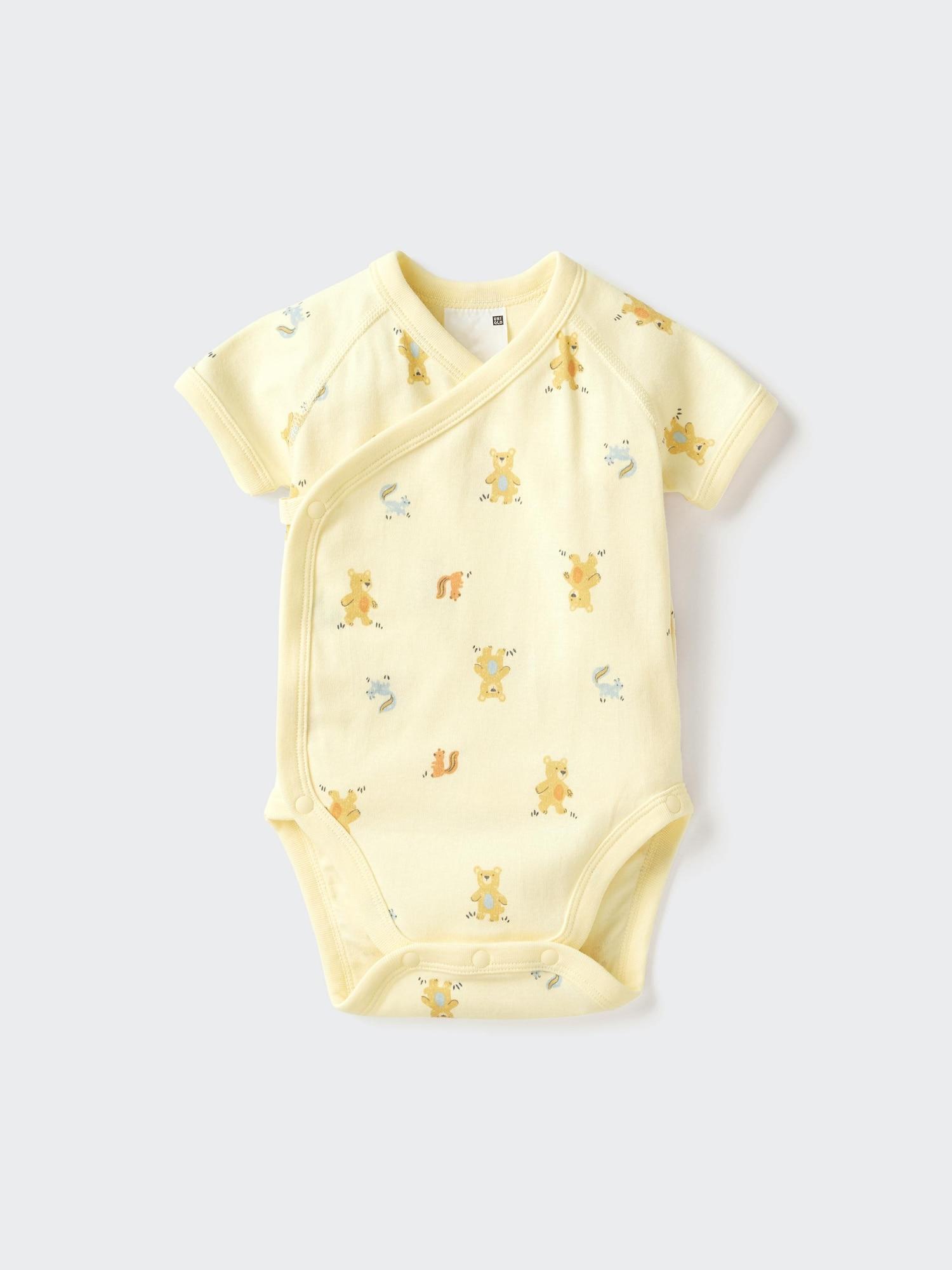 Baby Short Sleeve Bodysuit | Printed | Open Front by UNIQLO