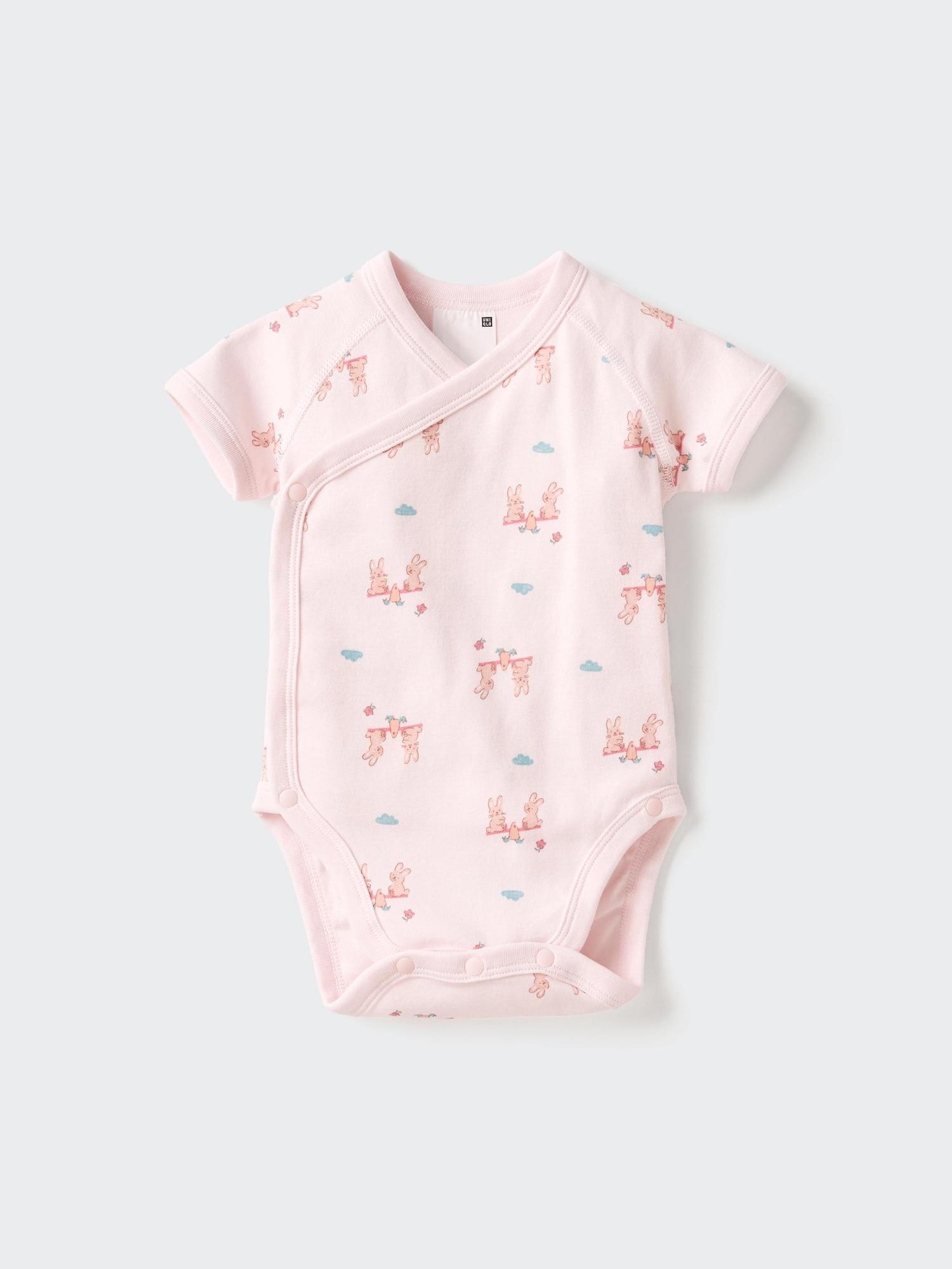 Baby Short Sleeve Bodysuit | Printed | Open Front by UNIQLO
