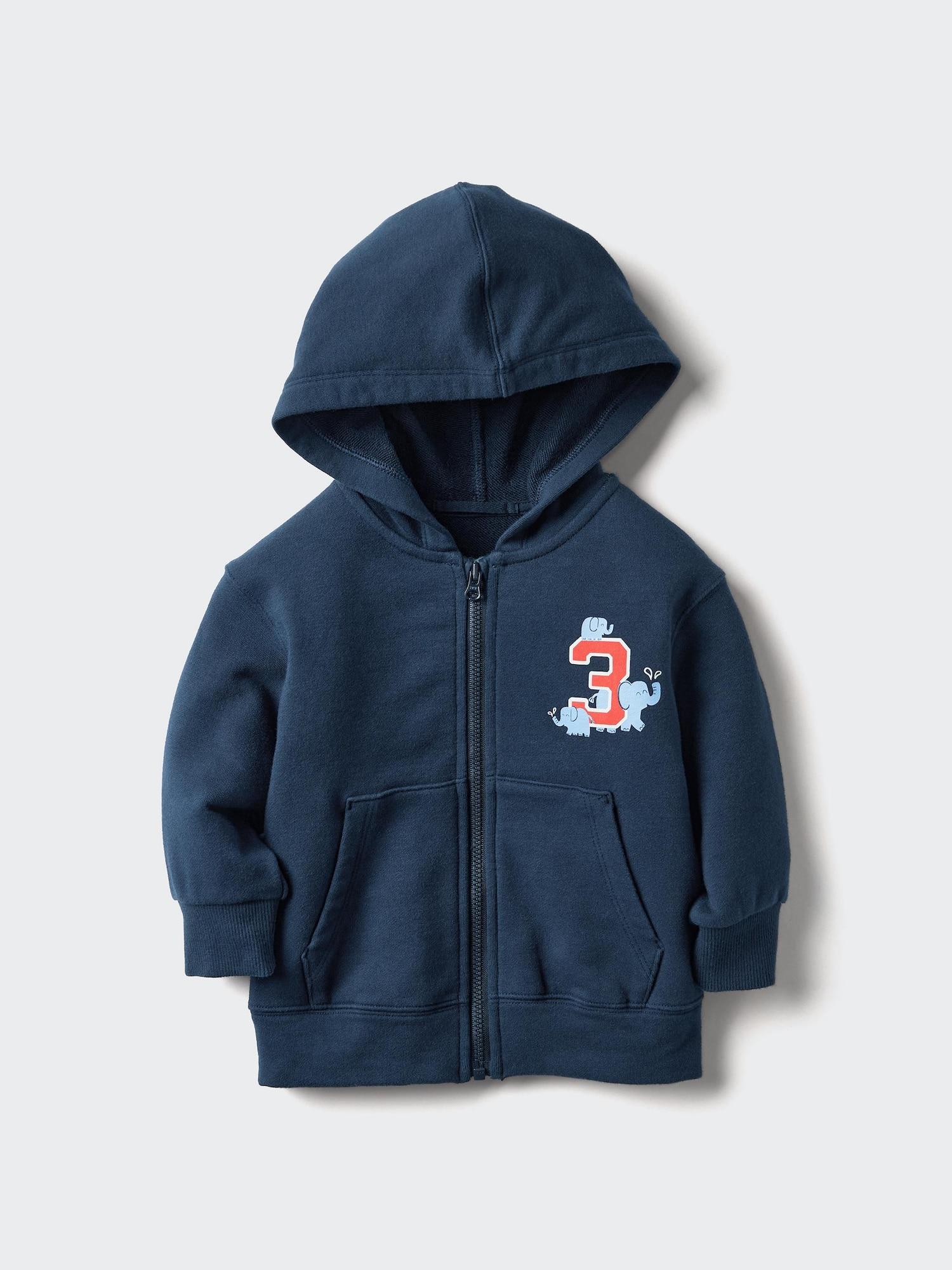 Baby Ultra Stretch Sweat Full-Zip Hoodie by UNIQLO