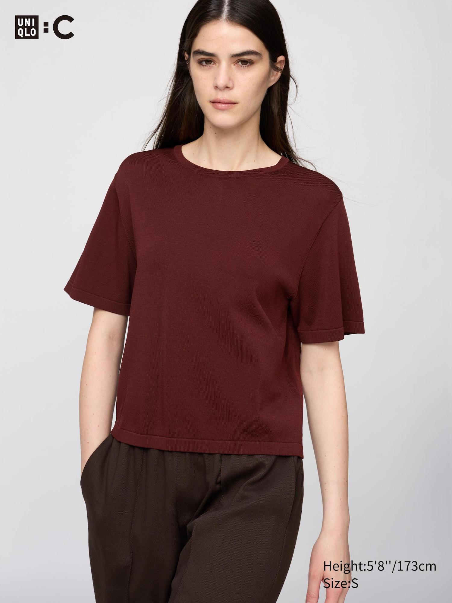 Boxy Knitted T-Shirt by UNIQLO