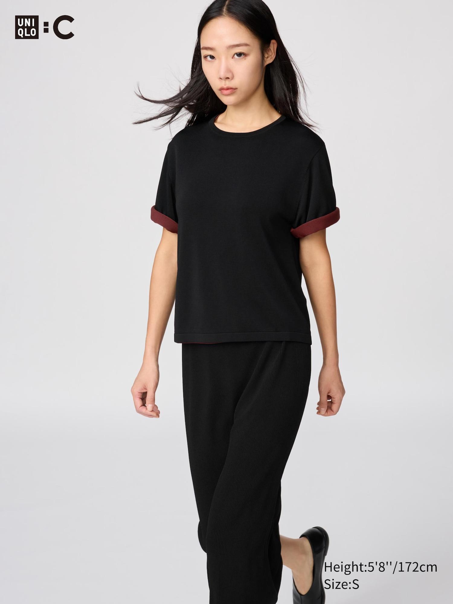 Boxy Knitted T-Shirt by UNIQLO