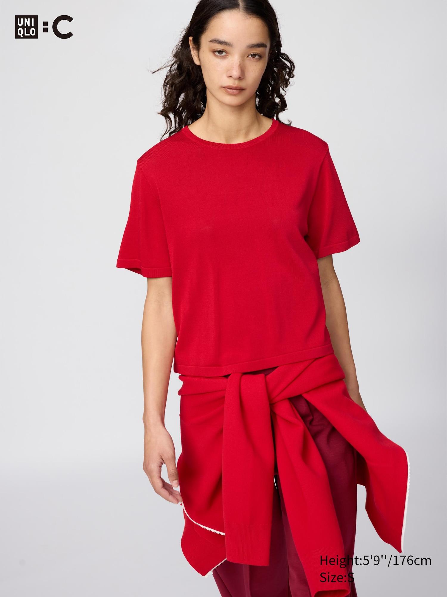 Boxy Knitted T-Shirt by UNIQLO