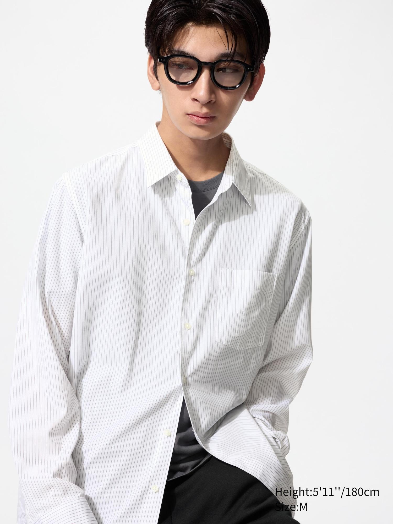 Broadcloth Shirt | Regular Collar | Striped by UNIQLO