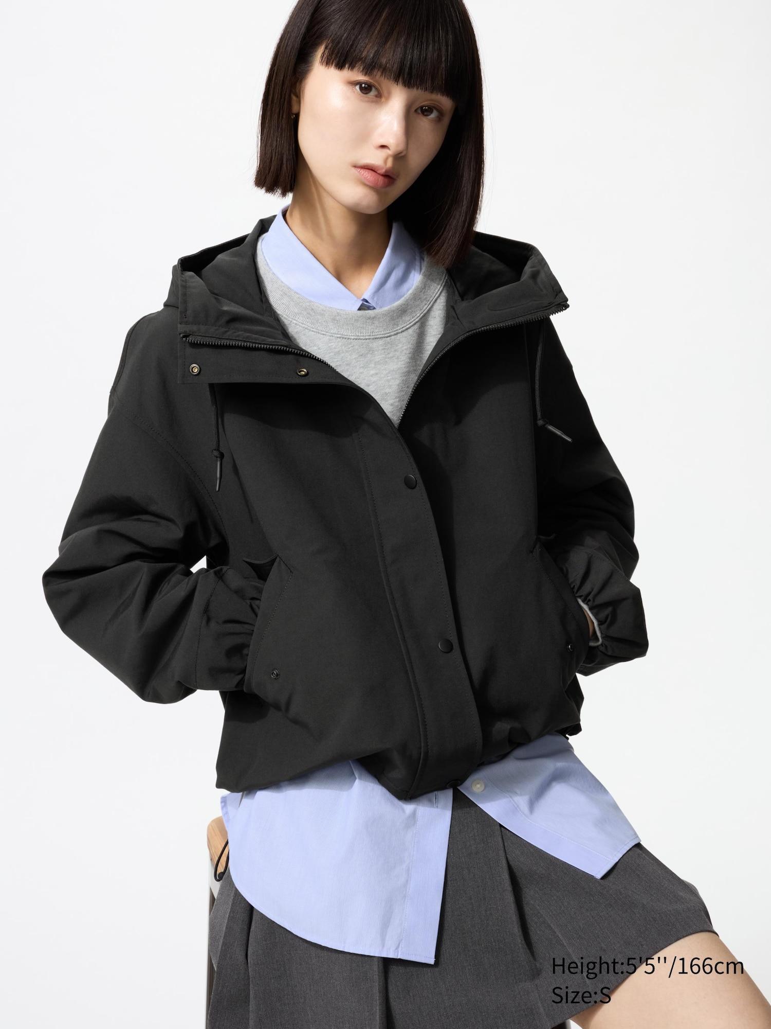 Cotton Blend Short Parka by UNIQLO