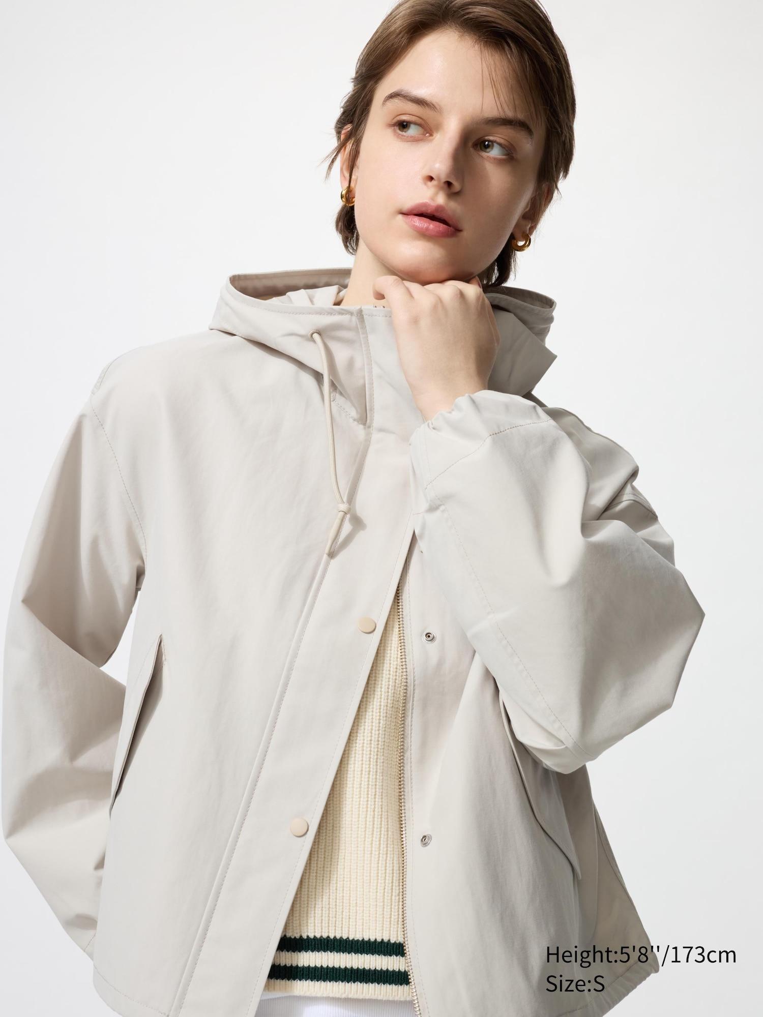 Cotton Blend Short Parka by UNIQLO