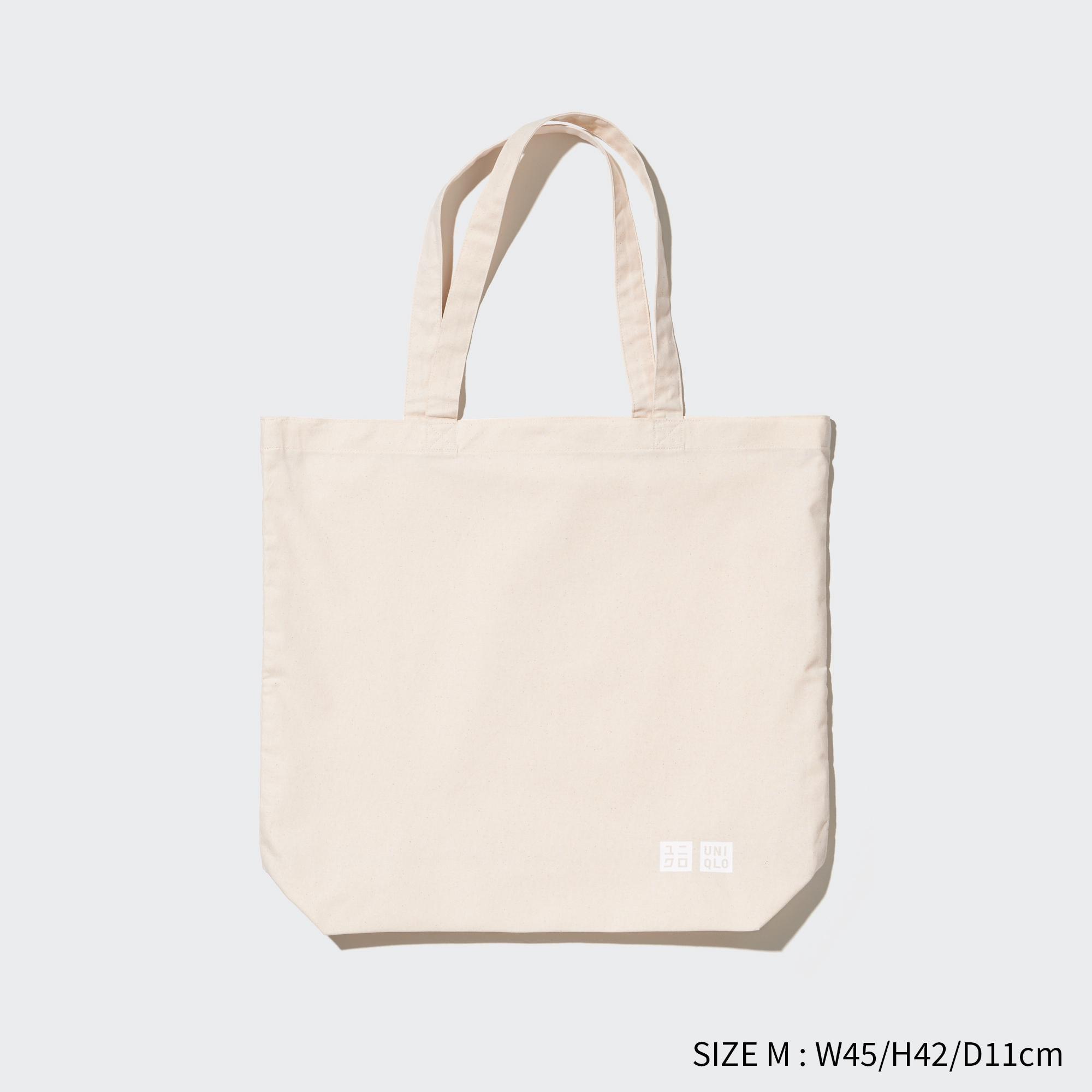 Cotton Reusable Tote Bag by UNIQLO