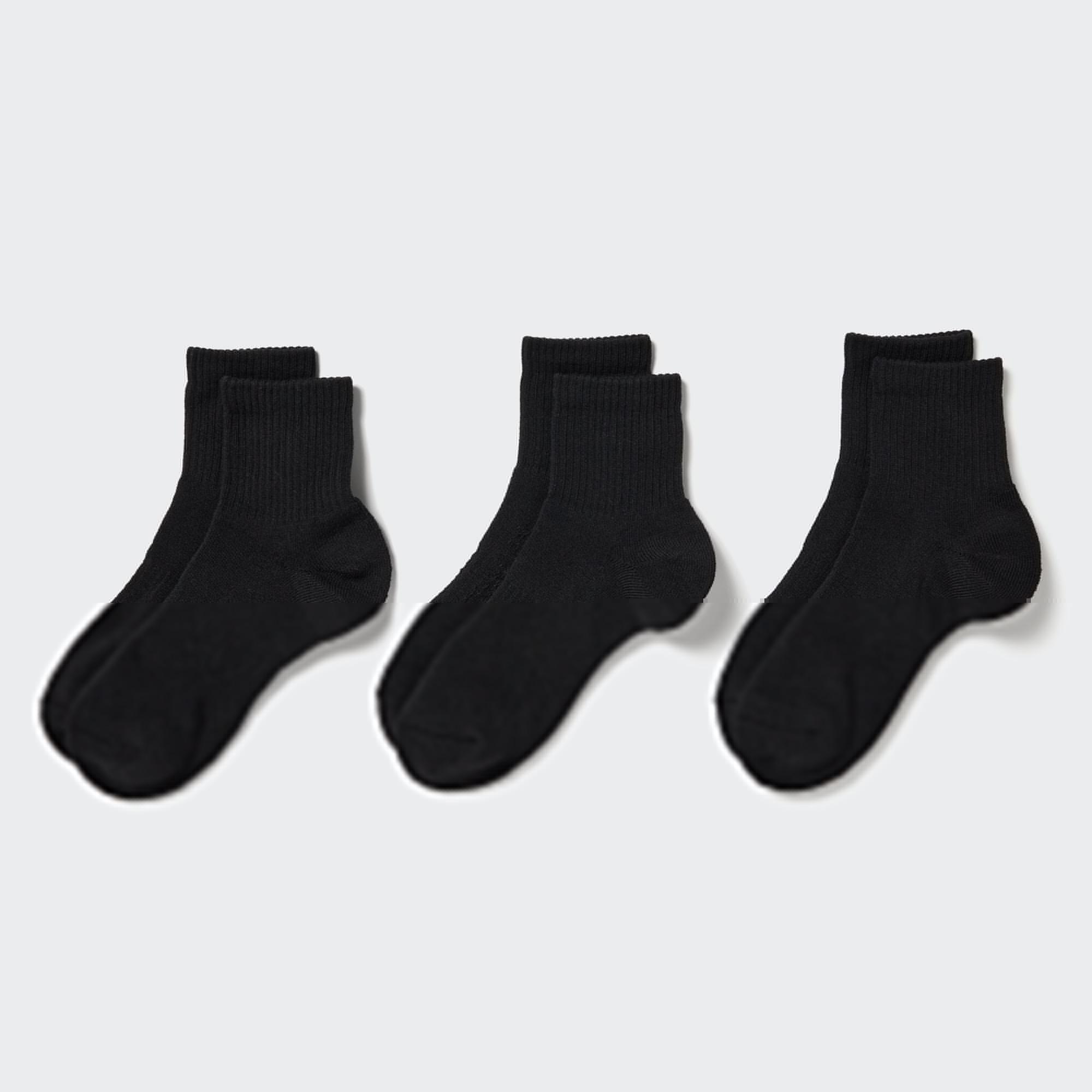 Crew Ribbed Pile Socks | 3 Pairs by UNIQLO