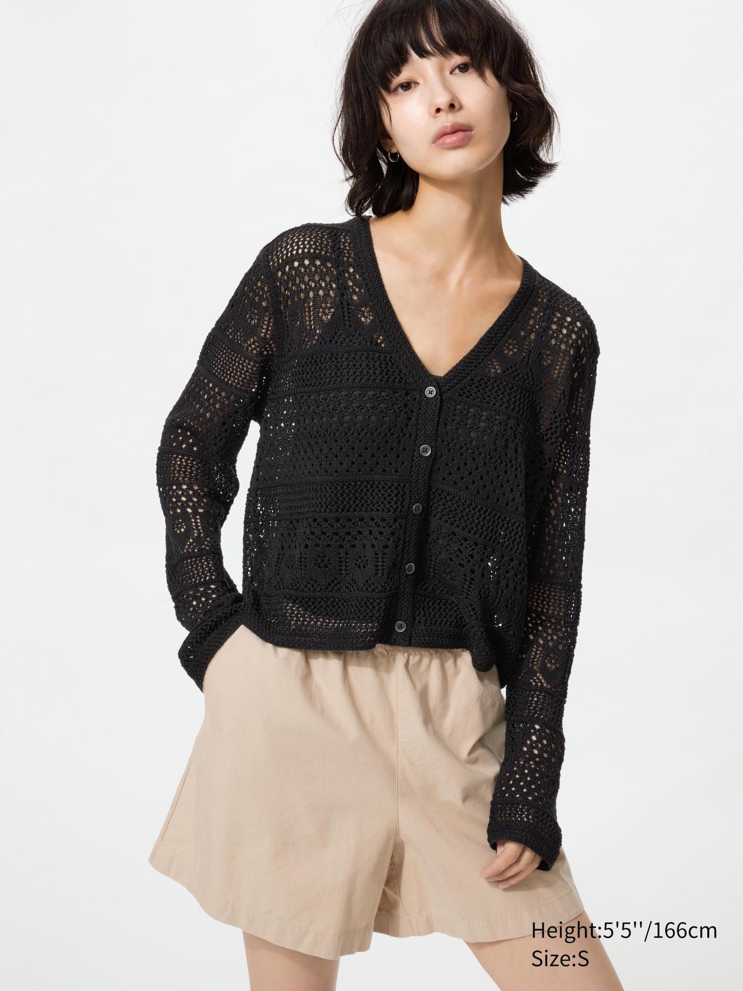 Crochet V-Neck Cardigan by UNIQLO