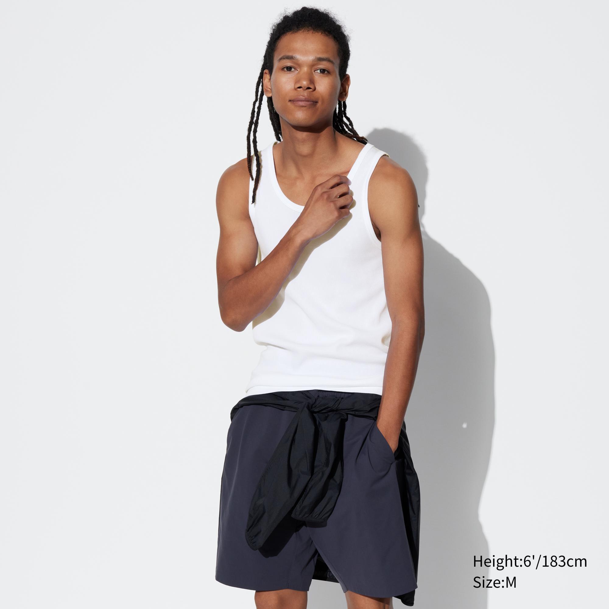 DRY Color Ribbed Tank Top by UNIQLO