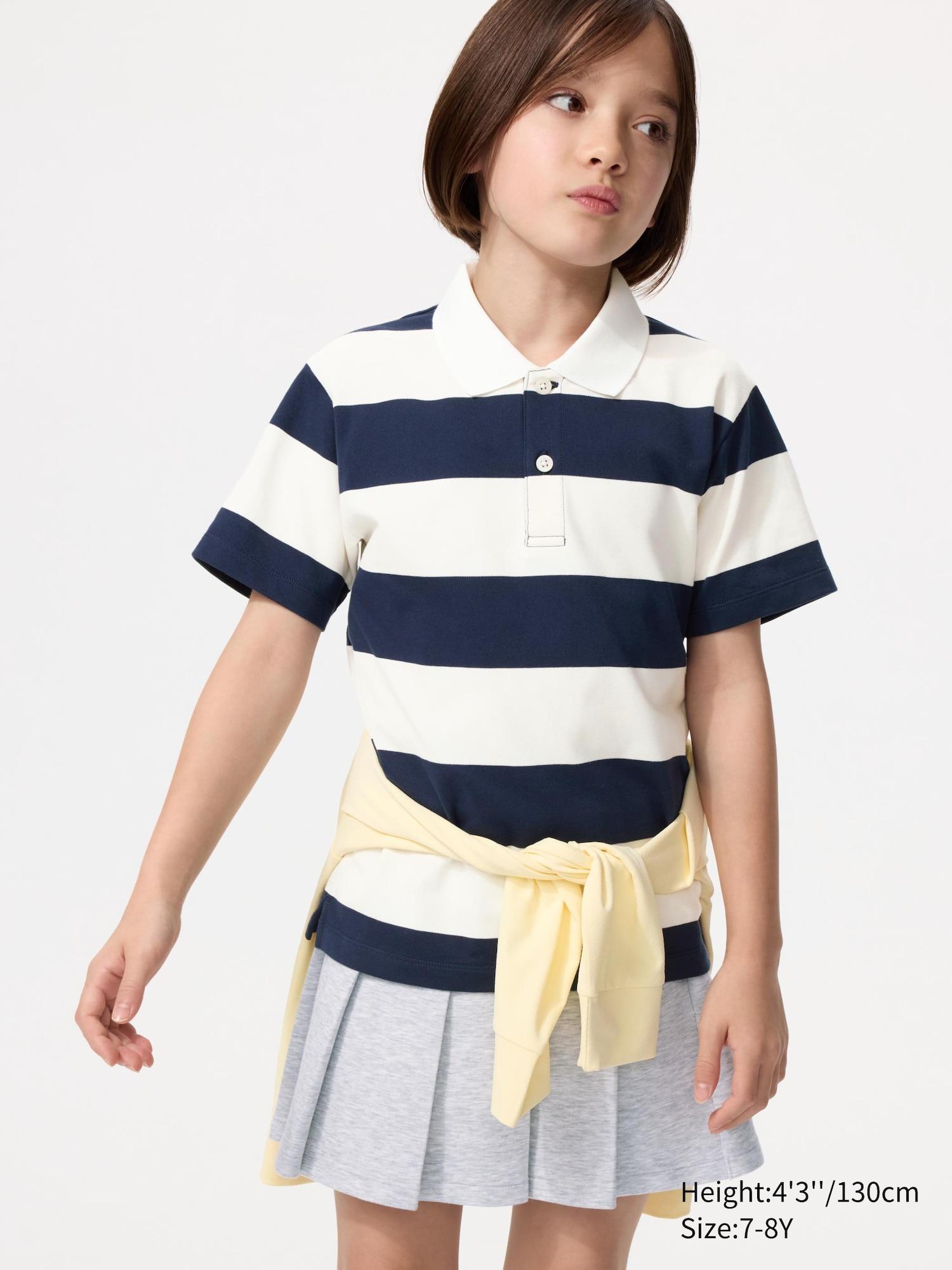 DRY Pique Striped Polo Shirt by UNIQLO
