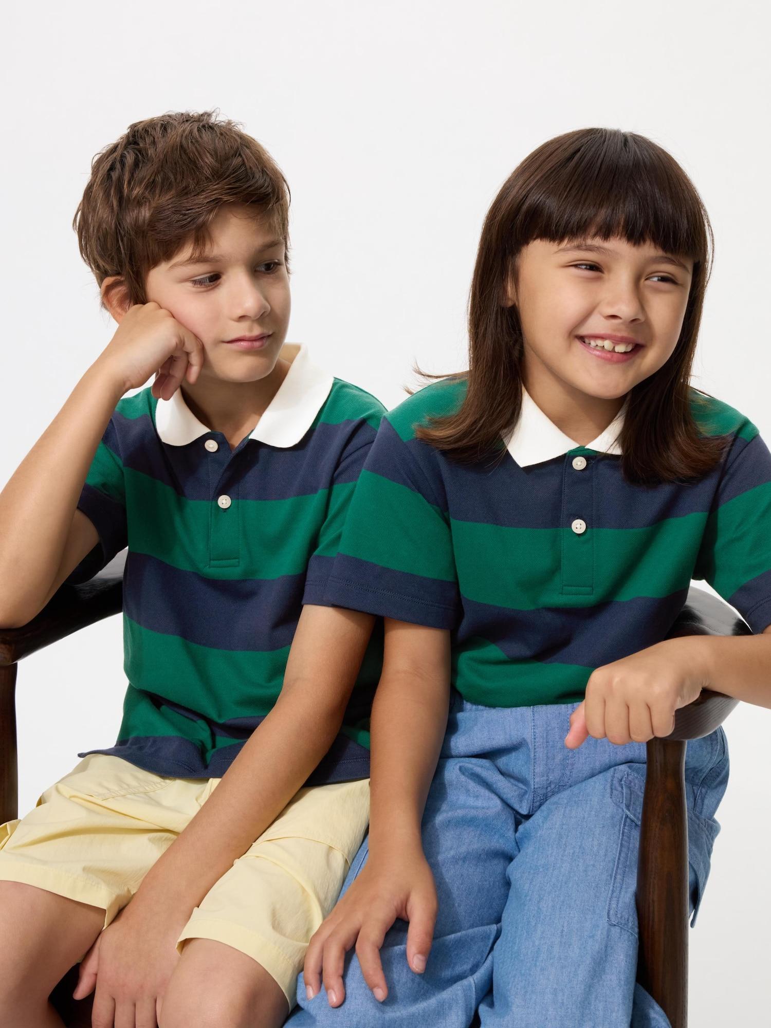 DRY Pique Striped Polo Shirt by UNIQLO