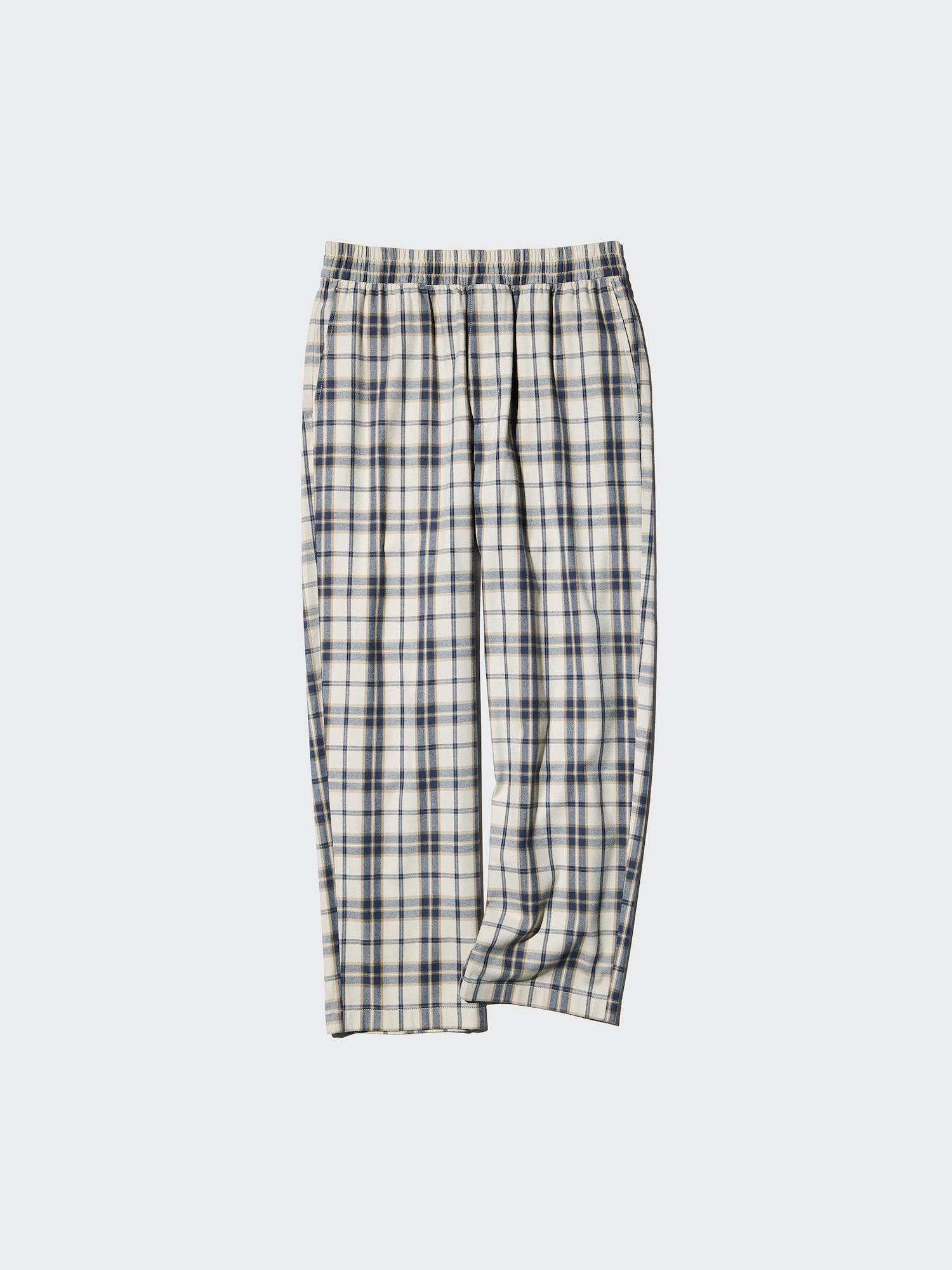 Flannel Easy Ankle Pants | Checked by UNIQLO