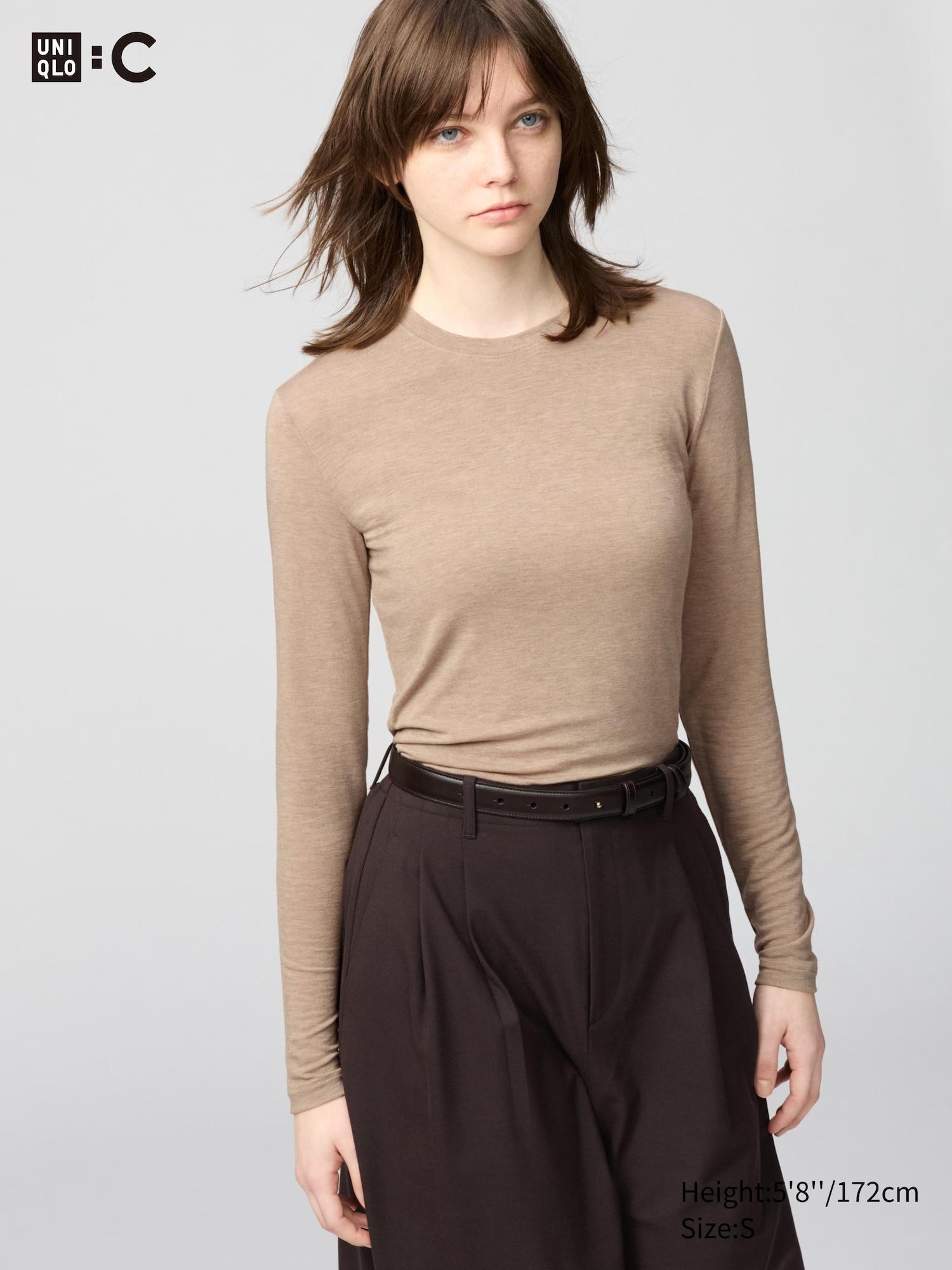 HEATTECH Cashmere Blend T-Shirt | Extra Warm by UNIQLO