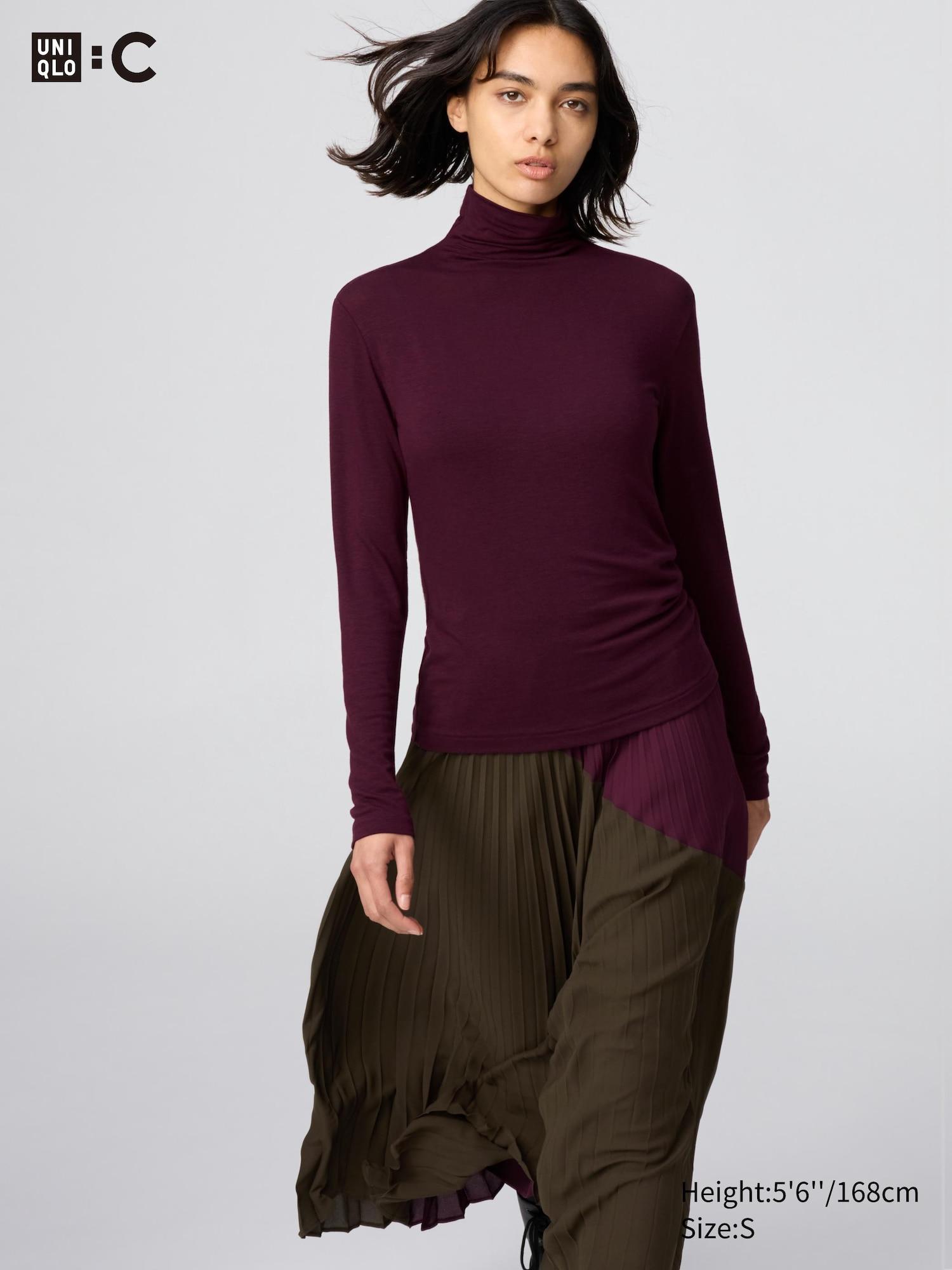 HEATTECH Cashmere Blend T-Shirt | Extra Warm | Turtleneck by UNIQLO
