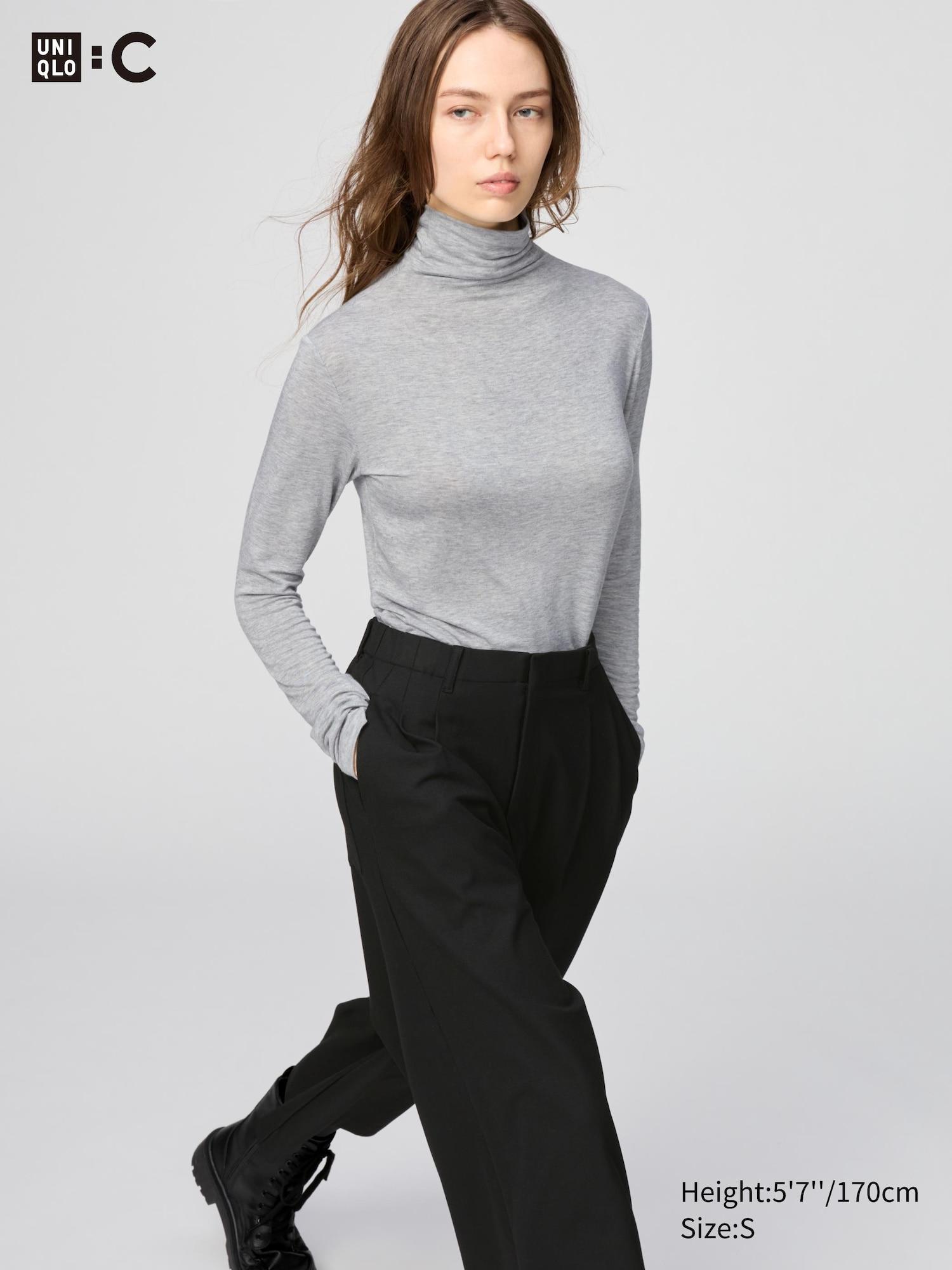 HEATTECH Cashmere Blend T-Shirt | Extra Warm | Turtleneck by UNIQLO