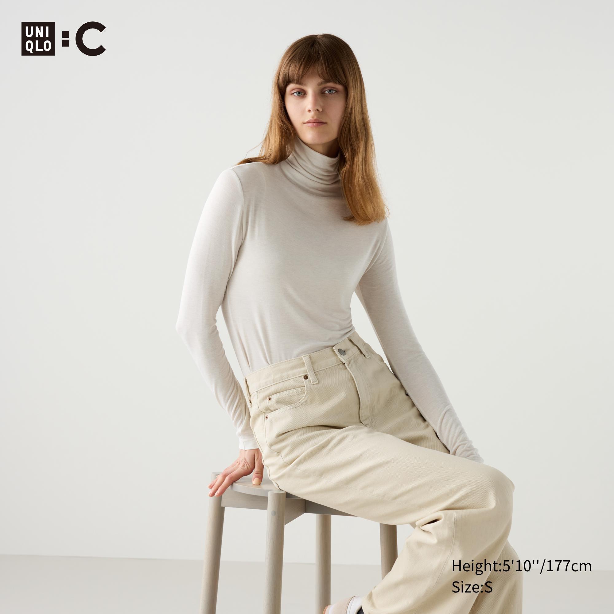 HEATTECH Cashmere Blend T-Shirt | Extra Warm | Turtleneck by UNIQLO