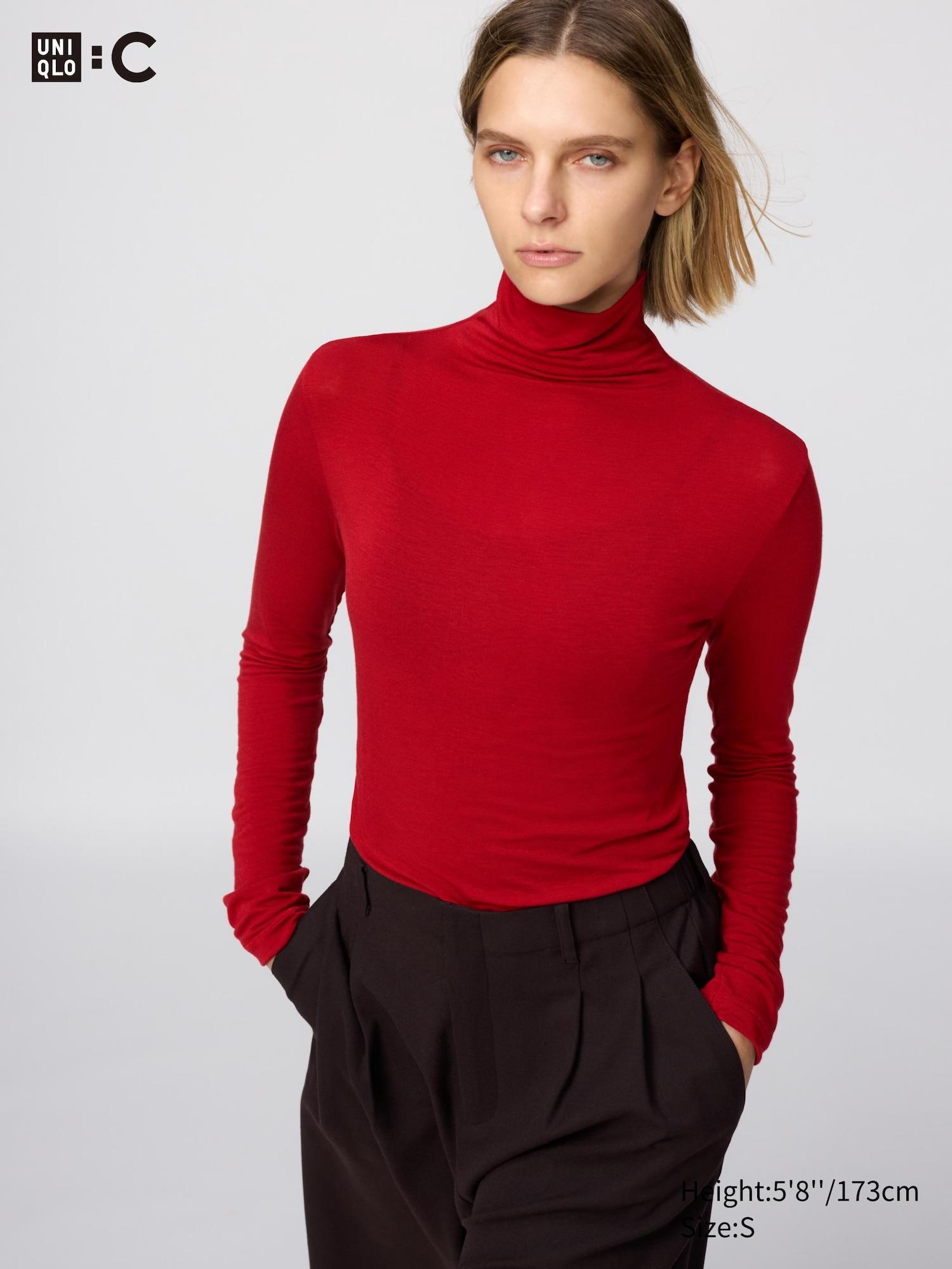 HEATTECH Cashmere Blend T-Shirt | Extra Warm | Turtleneck by UNIQLO