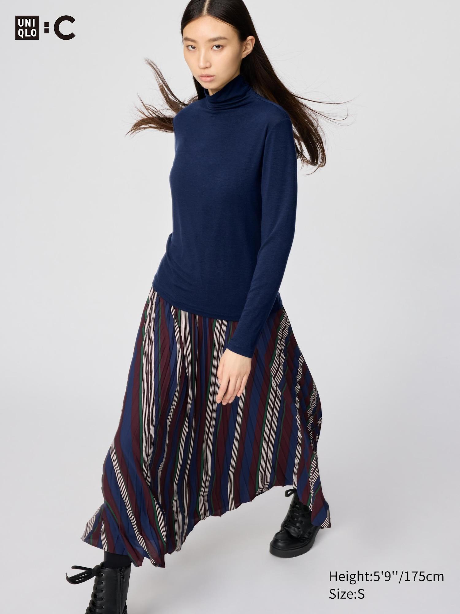 HEATTECH Cashmere Blend T-Shirt | Extra Warm | Turtleneck by UNIQLO