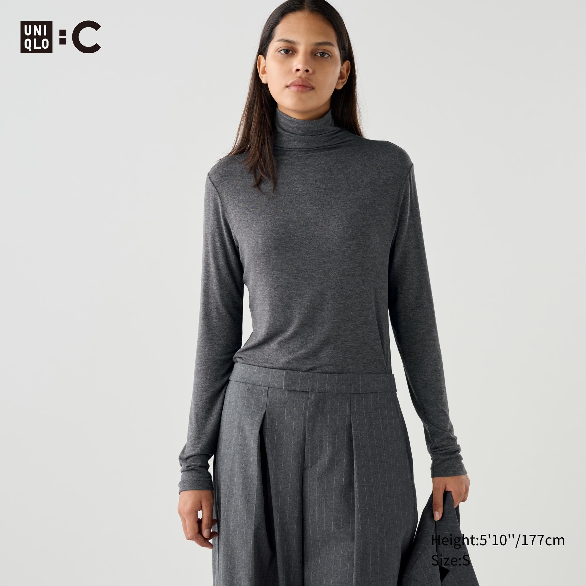HEATTECH Cashmere Blend T-Shirt | Extra Warm | Turtleneck by UNIQLO