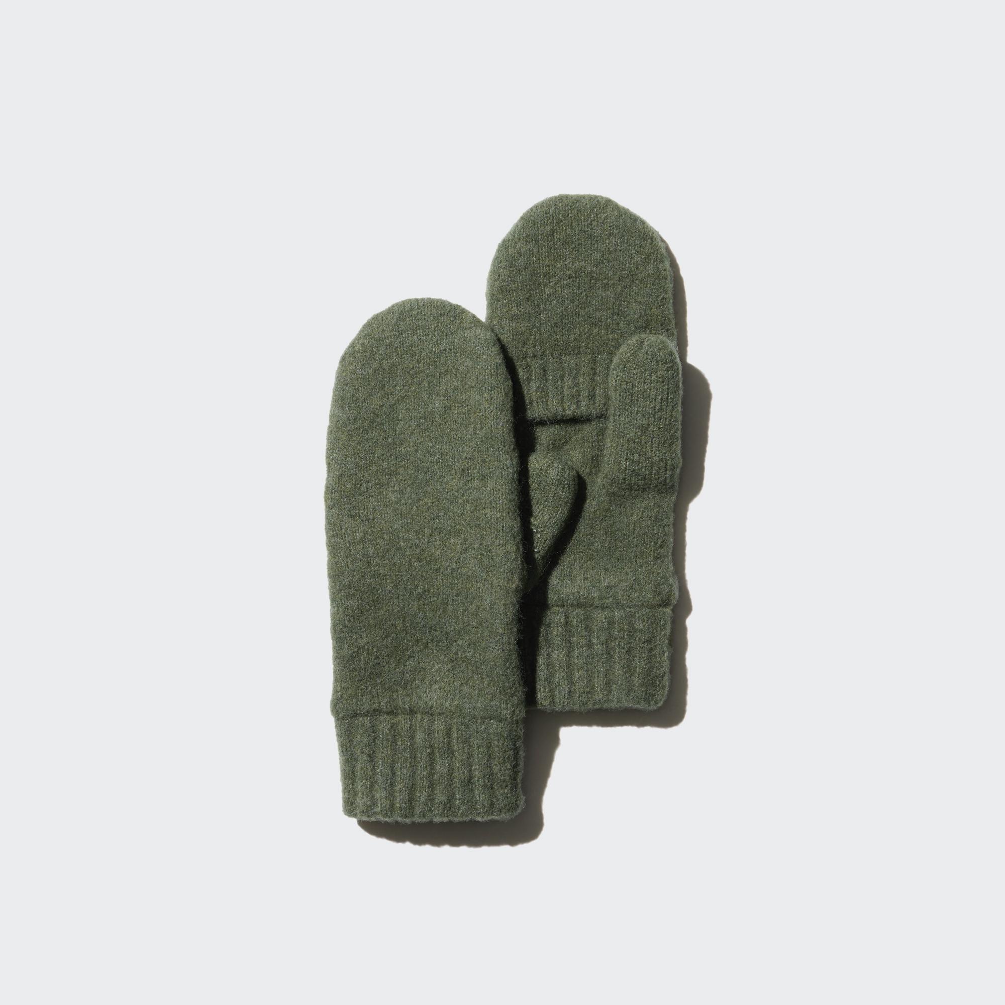 HEATTECH Lined Souffle Knitted Mittens by UNIQLO