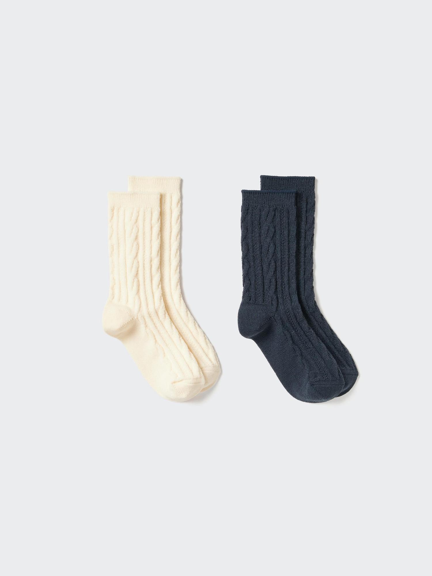 HEATTECH Socks | 2 Pairs | Cable by UNIQLO
