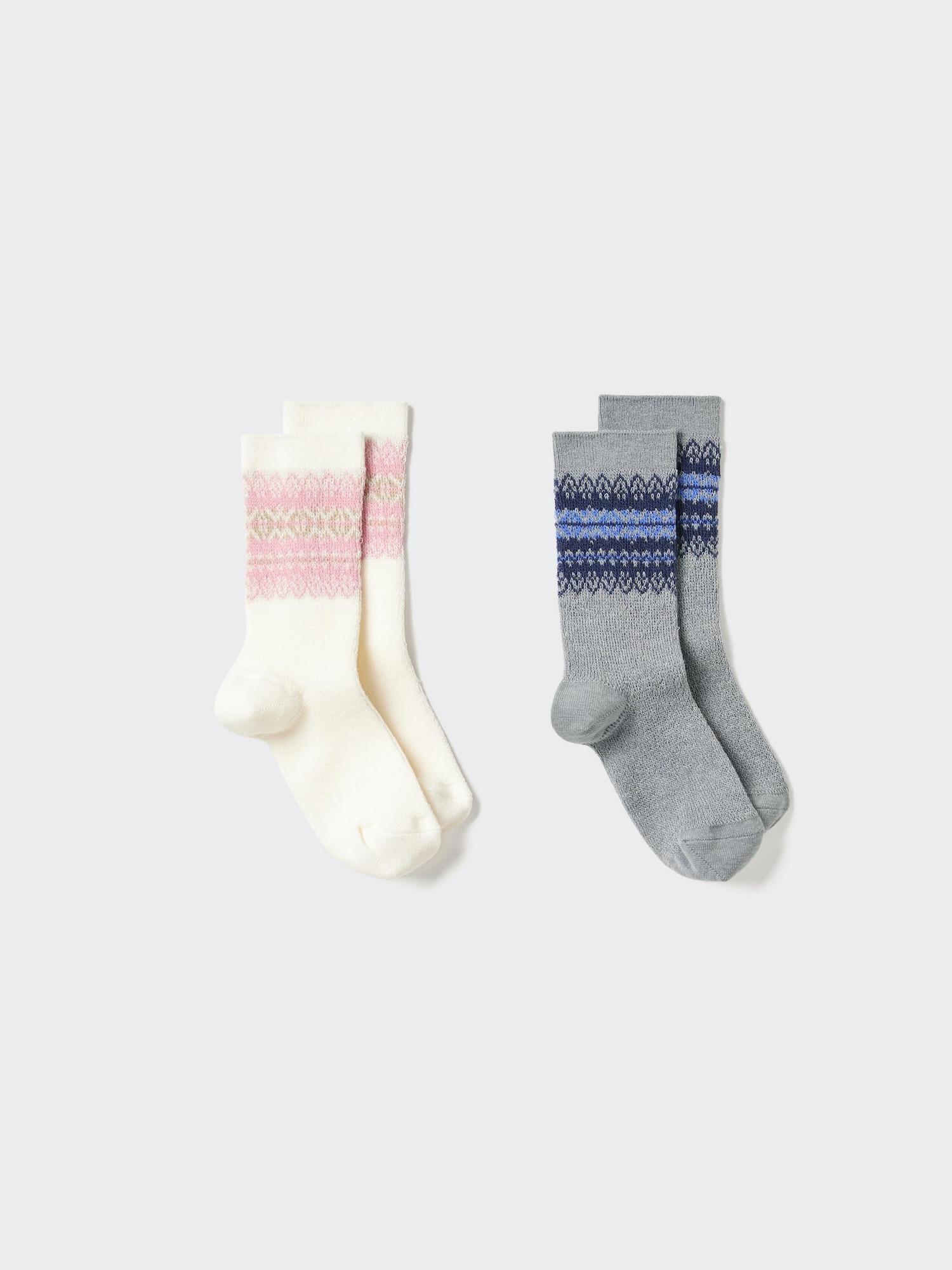HEATTECH Socks | 2 Pairs | Fair Isle by UNIQLO